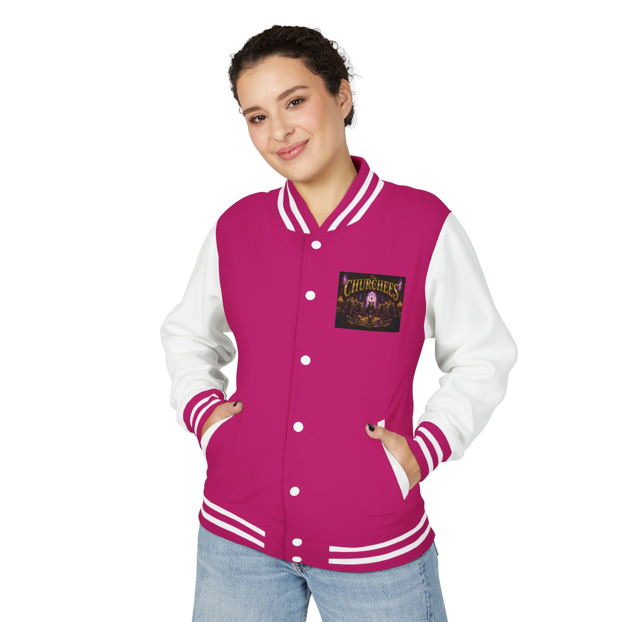 Letterman Jacket — The Churchees Gothic Band Varsity Jacket