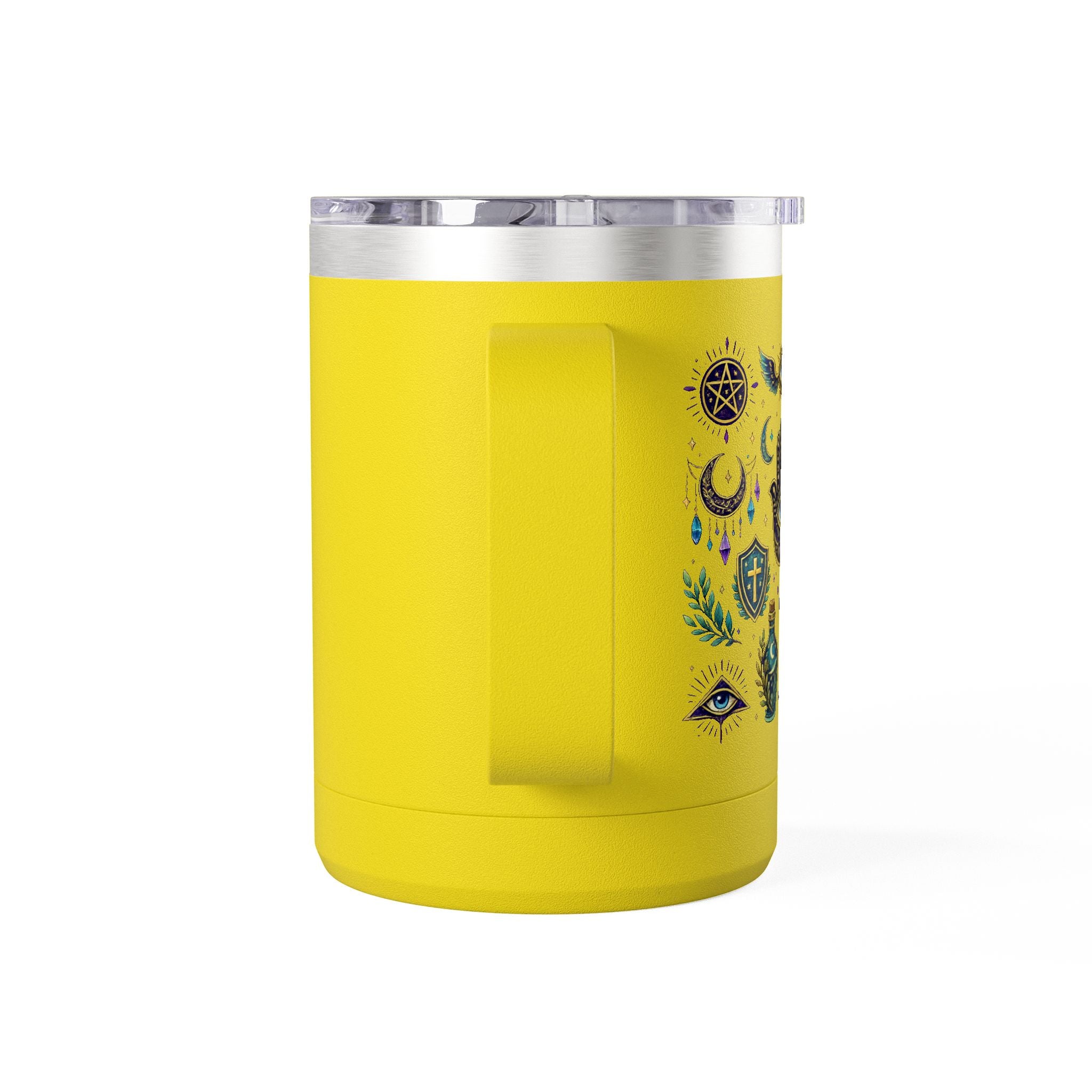 15oz Travel Mug — Purple Floral Anchor