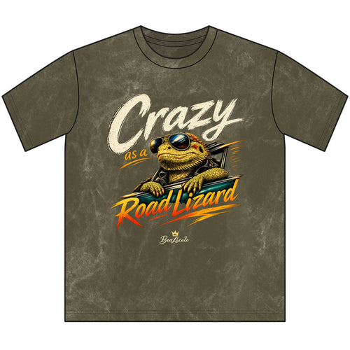 Crazy as a Road Lizard Vintage Crewneck Tee