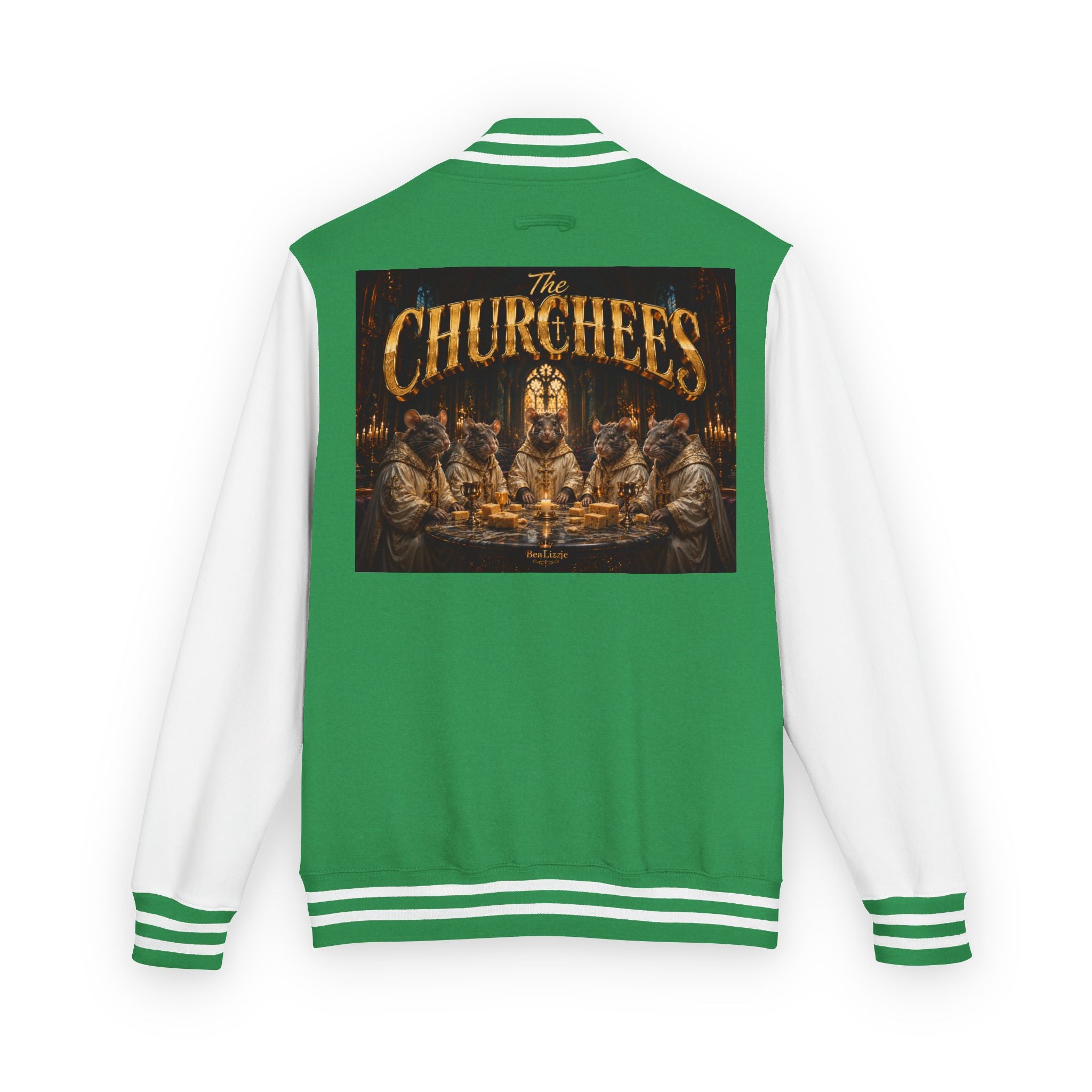 Letterman Jacket — 'The Churchees' Vintage Horror Band Varsity Jacket