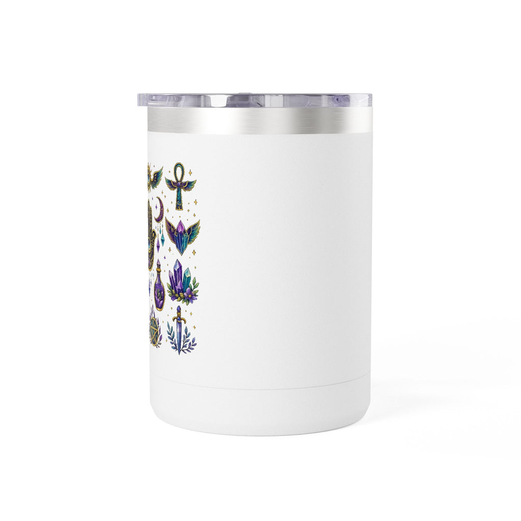 15oz Travel Mug — Purple Floral Anchor