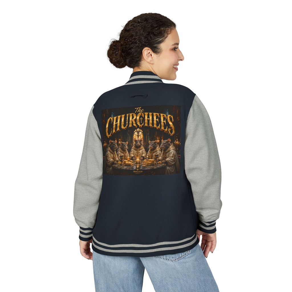 Letterman Jacket — 'The Churchees' Vintage Horror Band Varsity Jacket