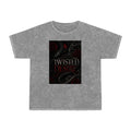 Twisted Desire Mineral-Wash T-Shirt — Dark Gothic Snake Graphic