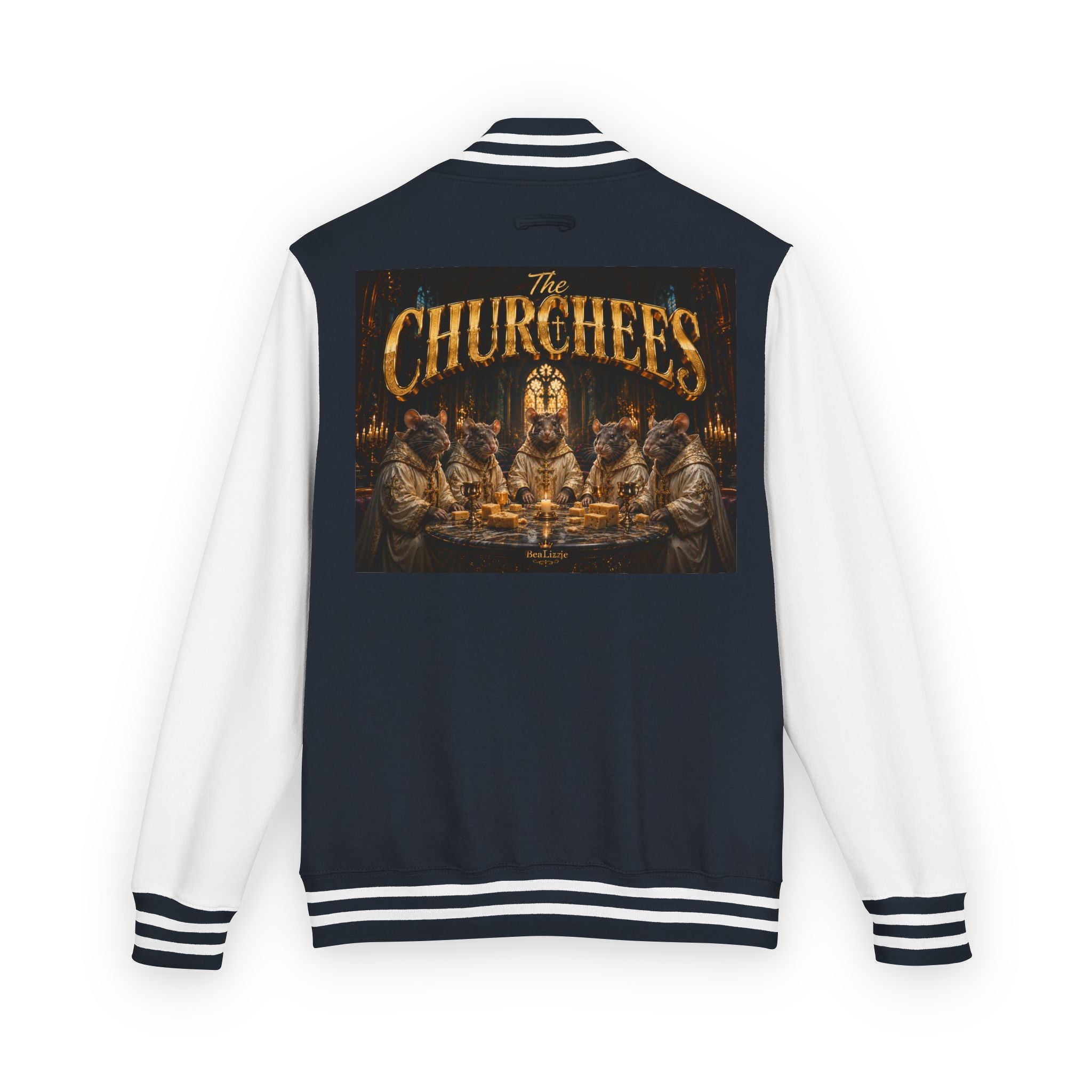 Letterman Jacket — 'The Churchees' Vintage Horror Band Varsity Jacket