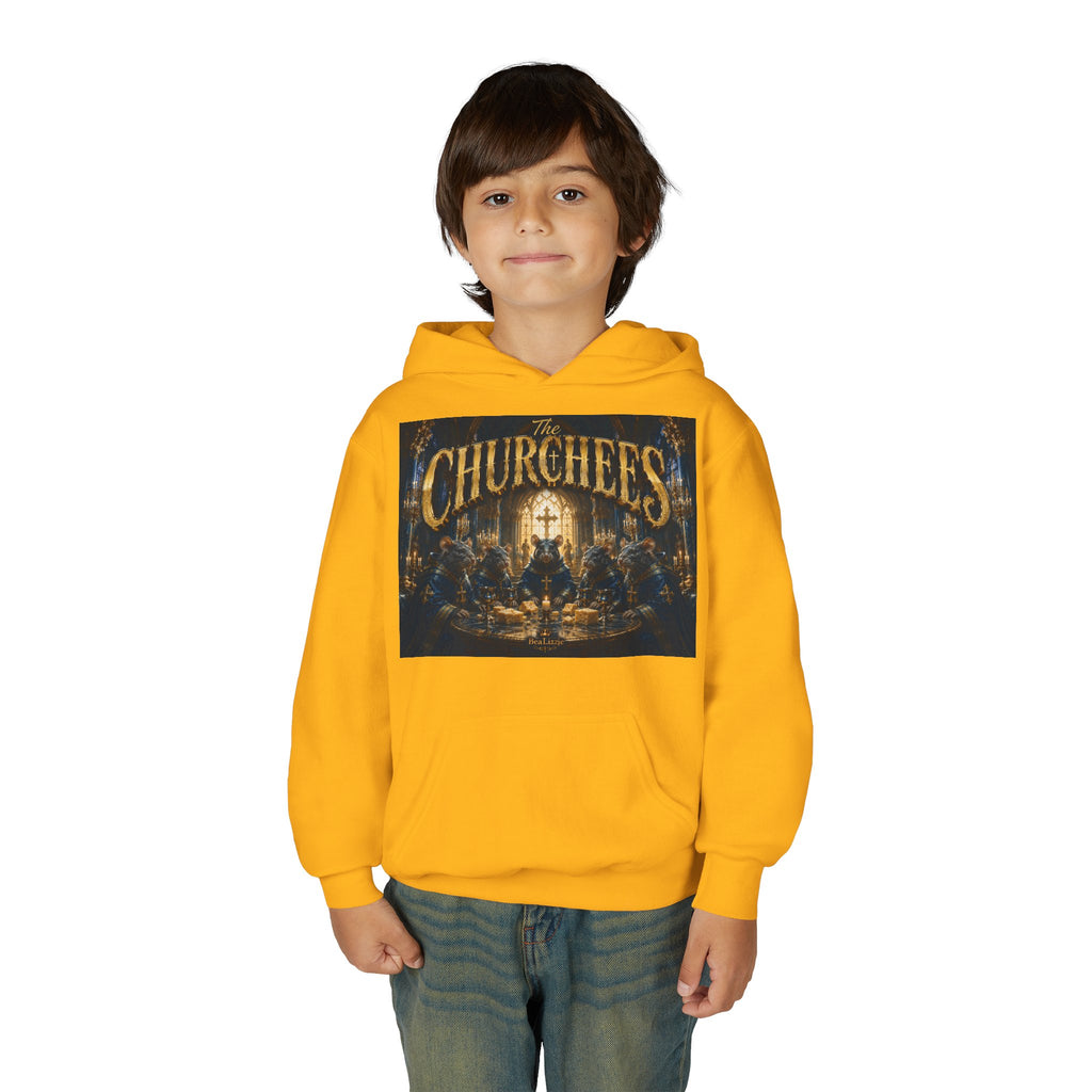 Youth Hoodie — 'CHURCHEES' Graphic Sweatshirt