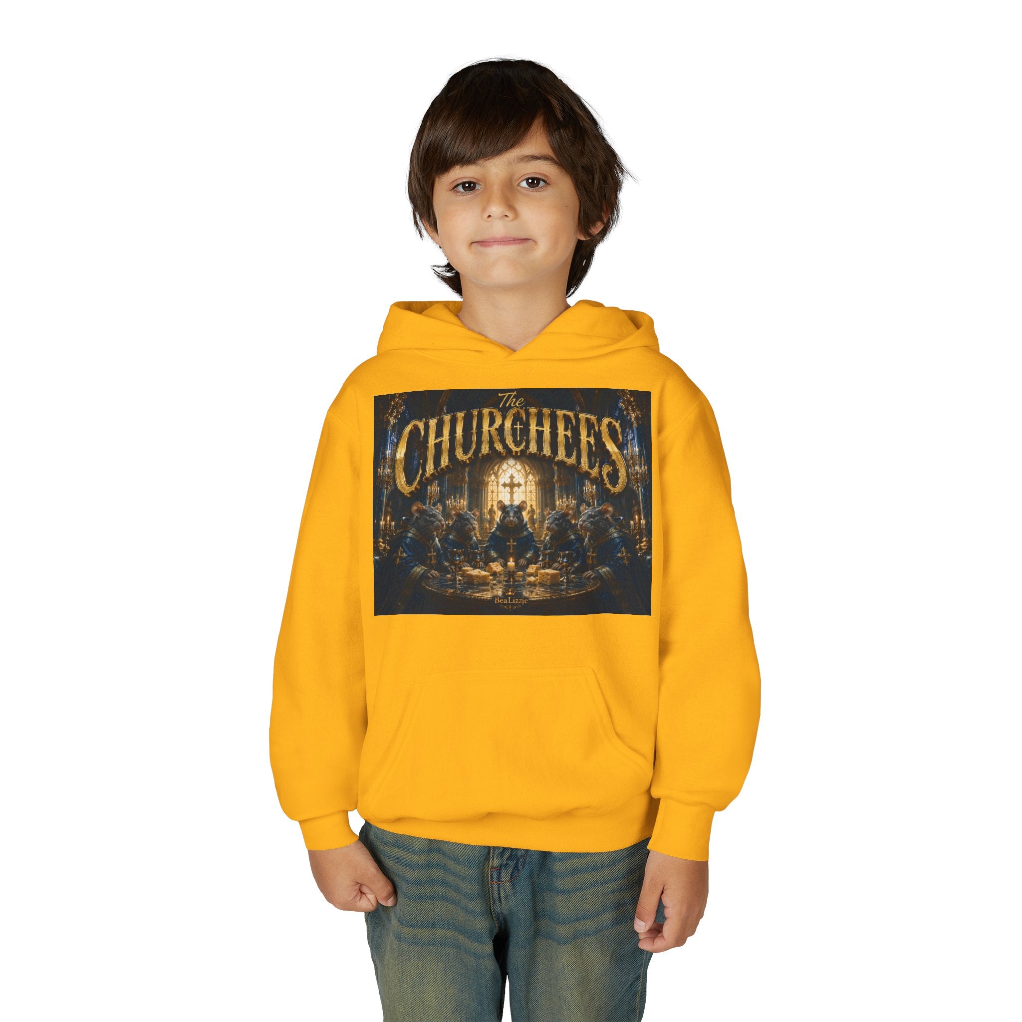 Youth Hoodie — 'CHURCHEES' Graphic Sweatshirt