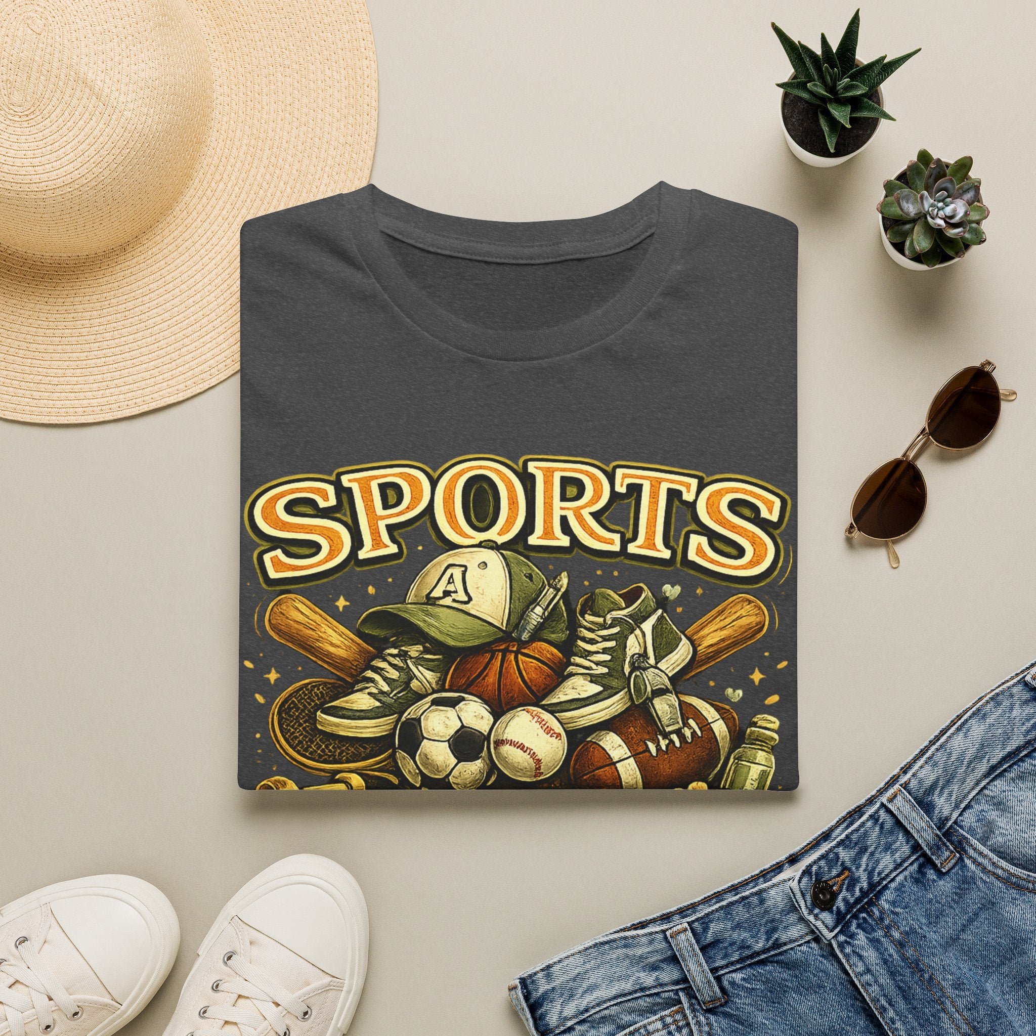 T-Shirt — "Sports Auntie" Vintage Multi-Sport Graphic Tee