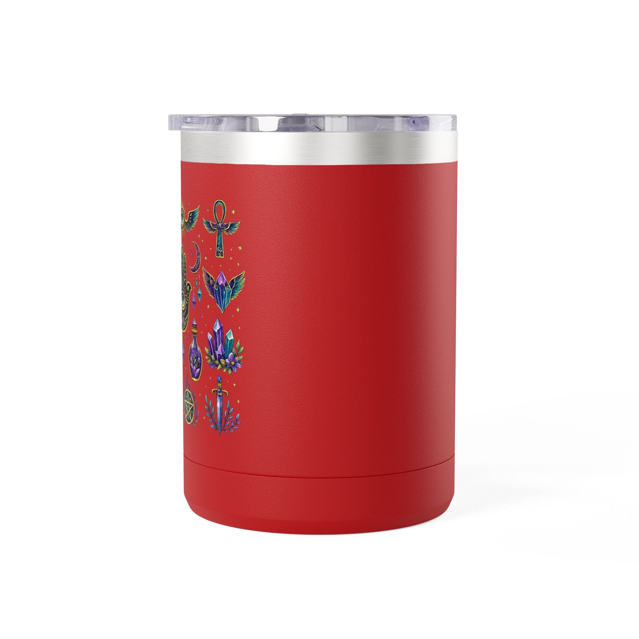 15oz Travel Mug — Purple Floral Anchor