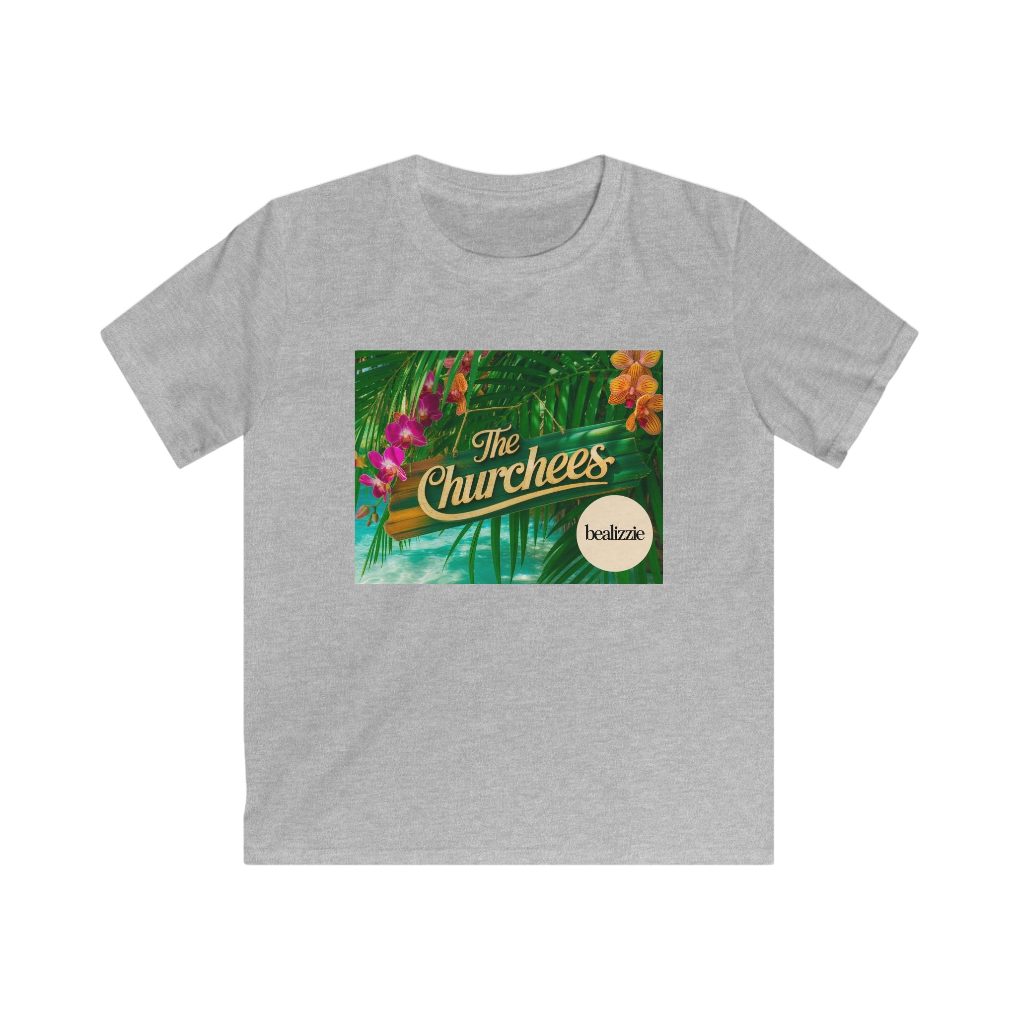 T-shirt enfant — Logo « The Churchees » Tropical (Fleurs hawaïennes)