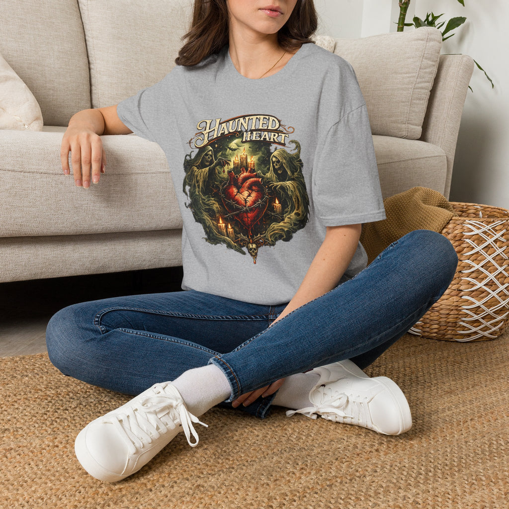 Haunted Heart T-Shirt — Gothic Haunted Heart Vintage Horror Tee