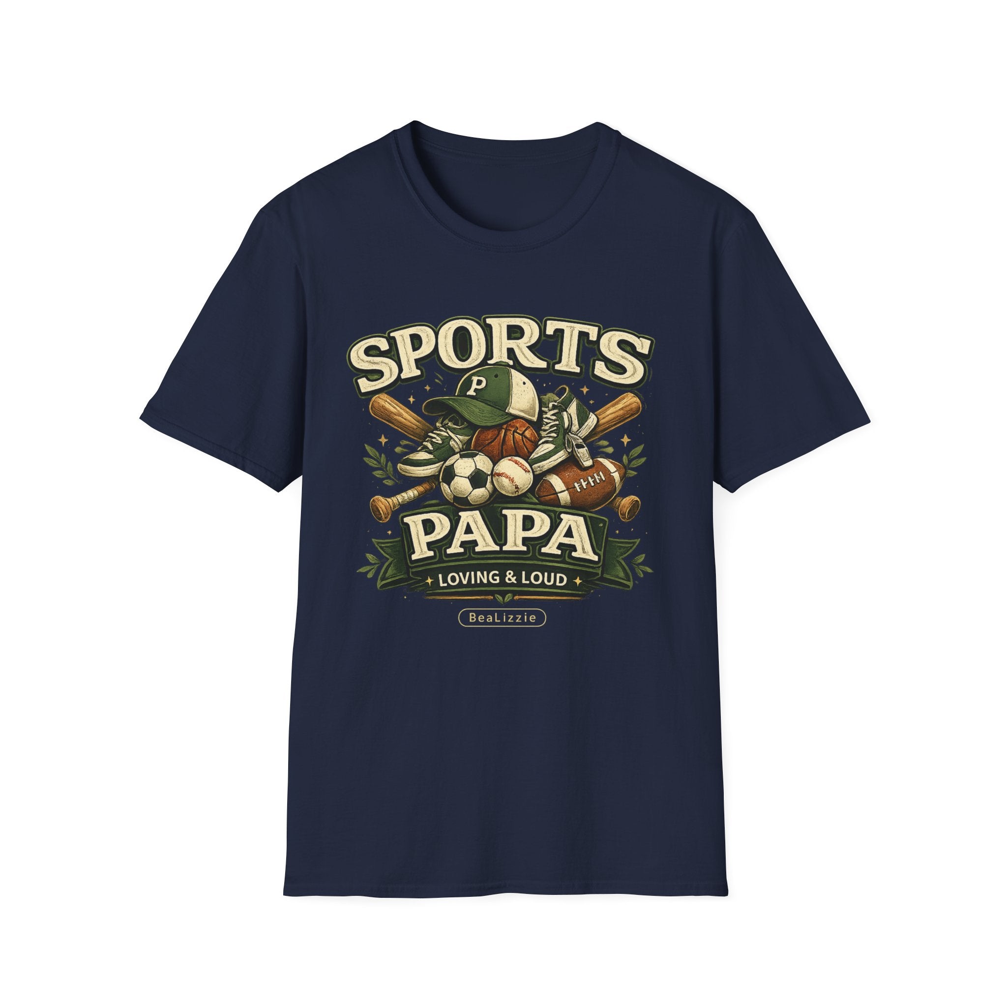 Sports Papa T-Shirt — Loving & Loud Vintage Sports Dad Tee