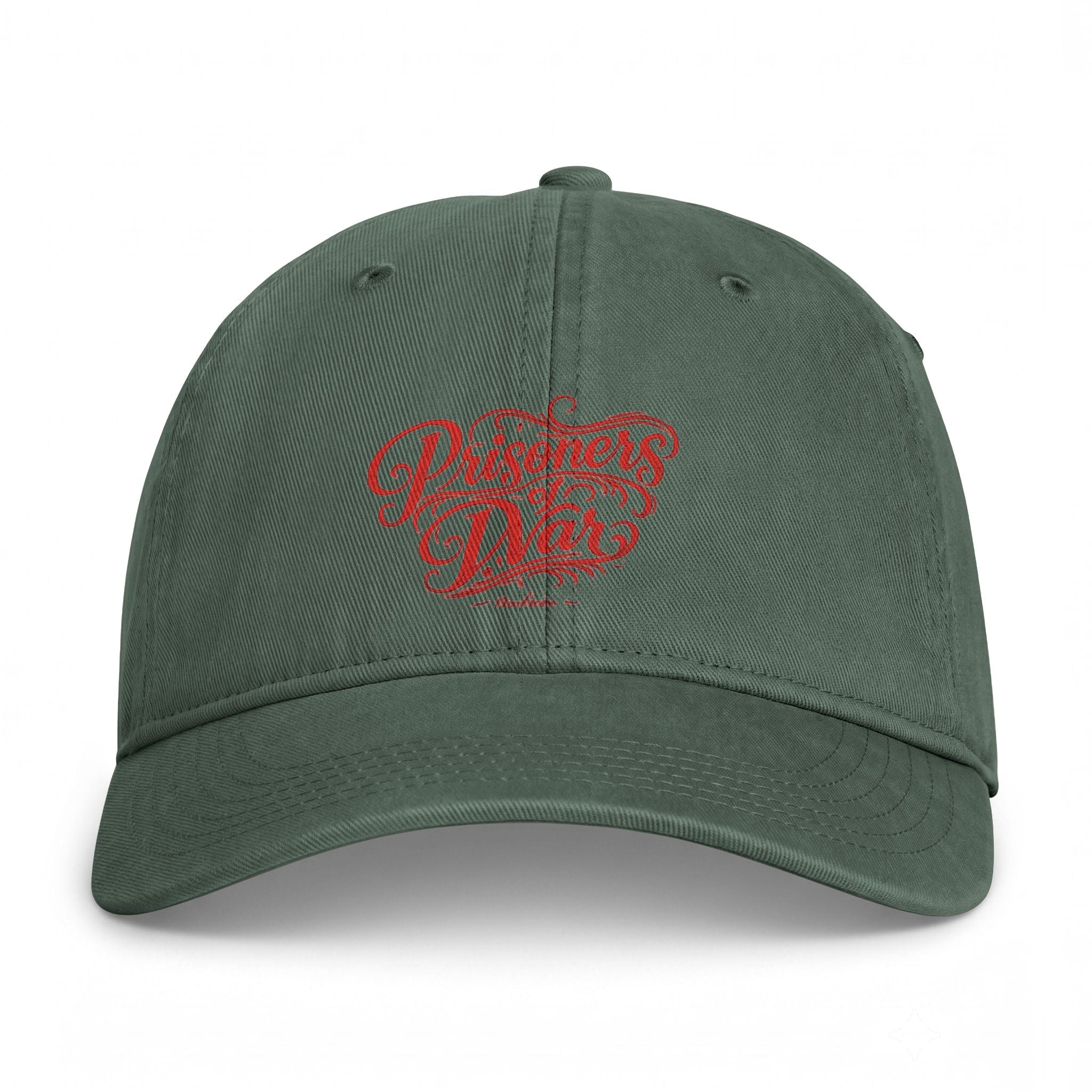 Washed Baseball Cap — "Endless Days" Coastal Retro Script Embroidered Hat