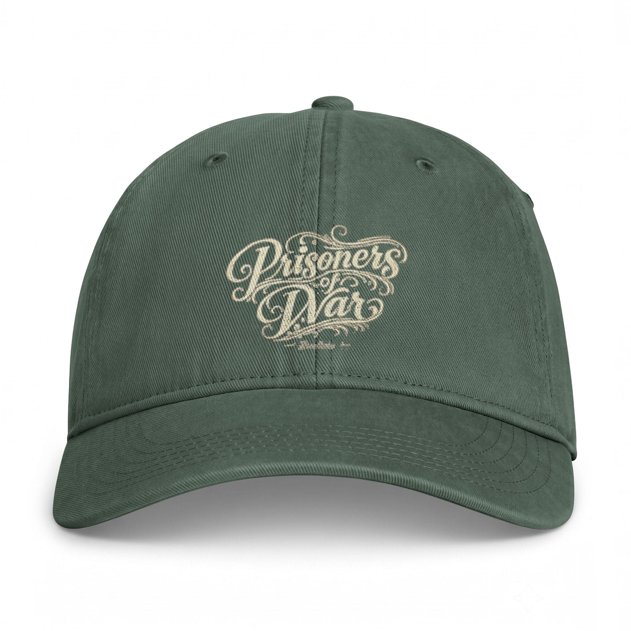 Washed Coastal Cap — Vintage Script Beach Hat