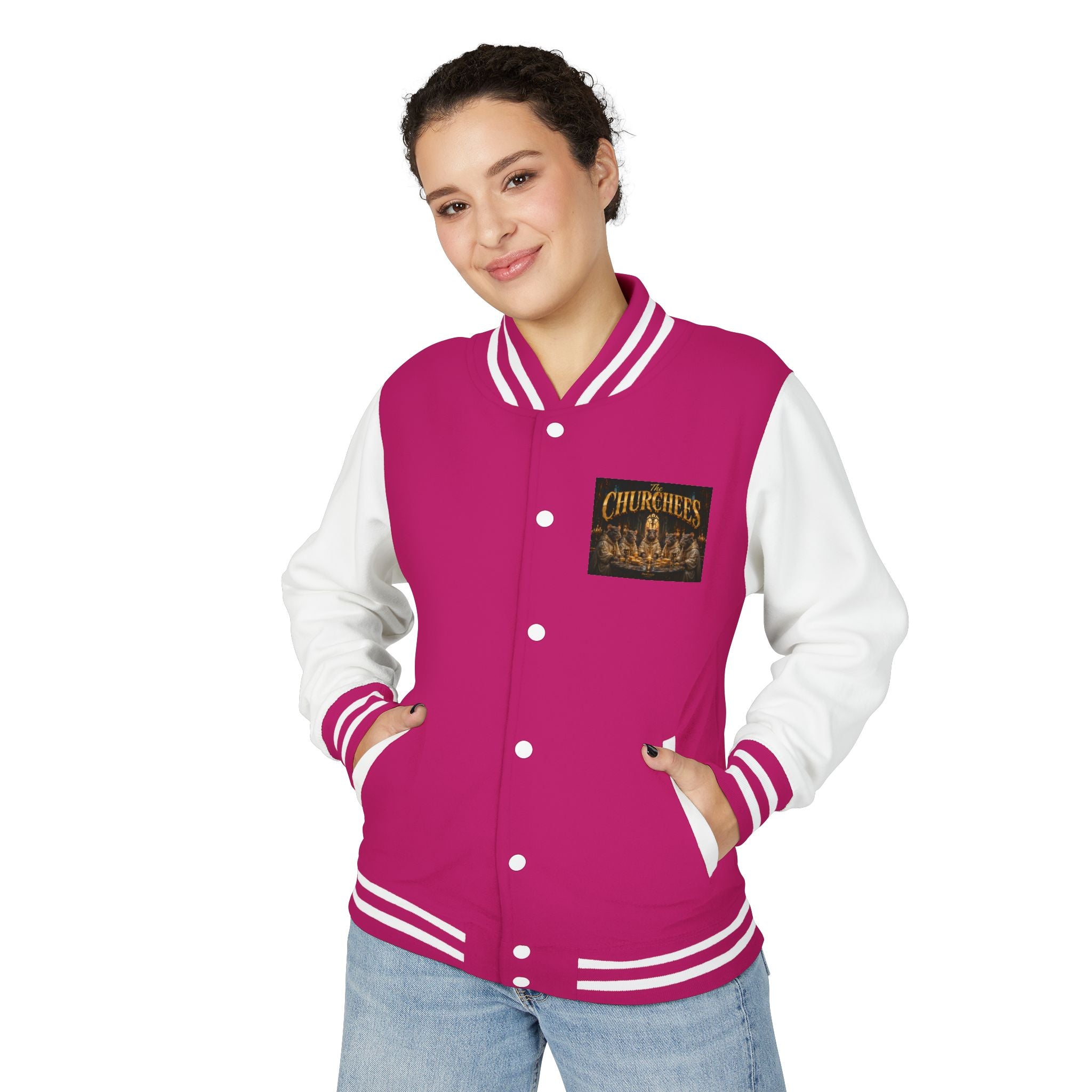 Letterman Jacket — 'The Churchees' Vintage Horror Band Varsity Jacket