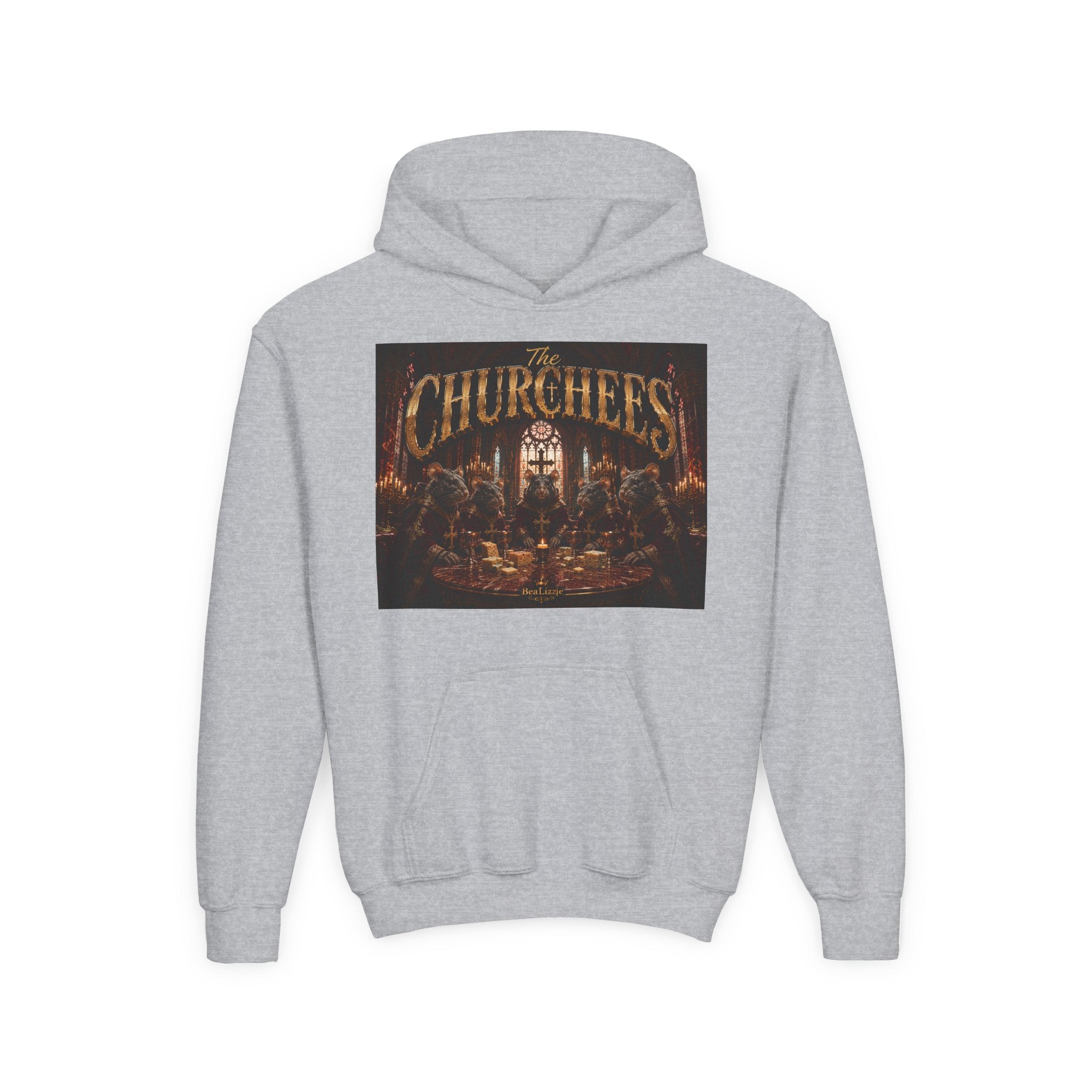 Youth Hoodie — "The Churches" Graphic