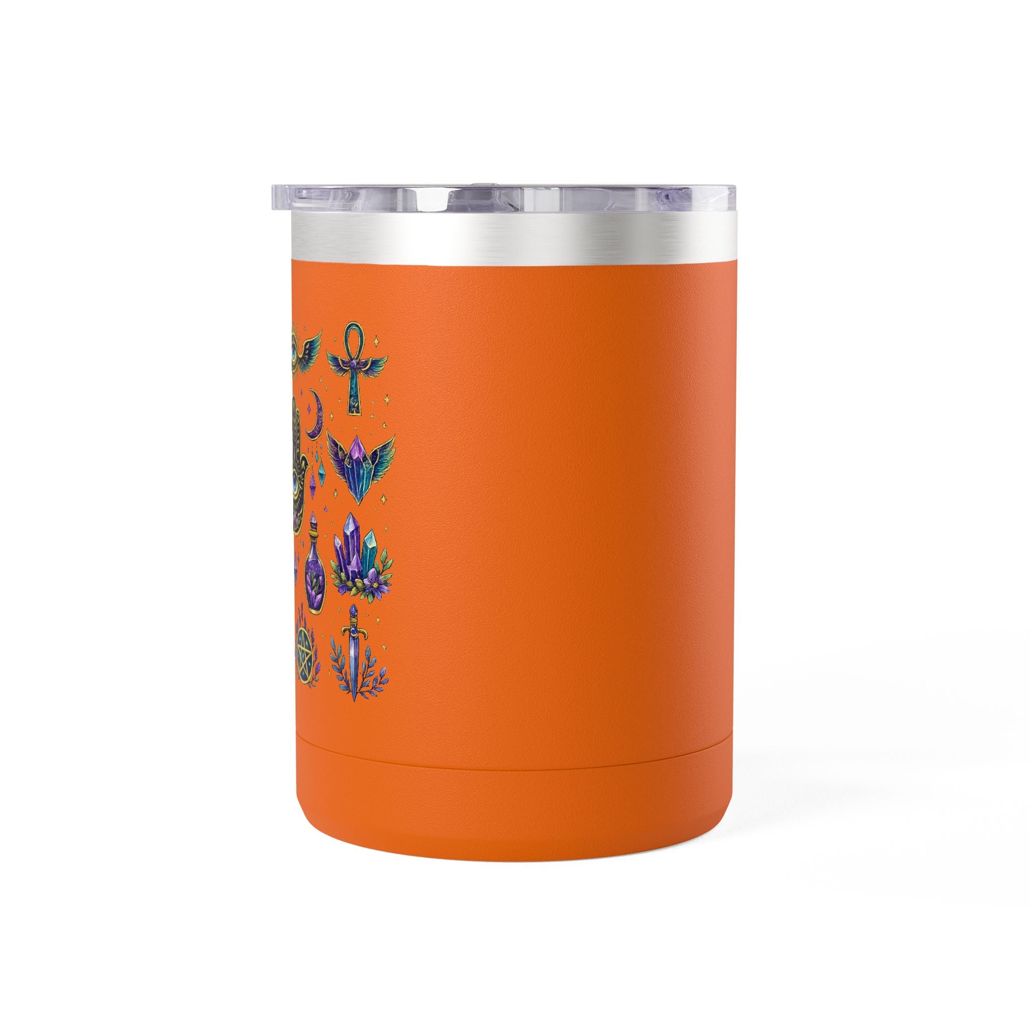 15oz Travel Mug — Purple Floral Anchor