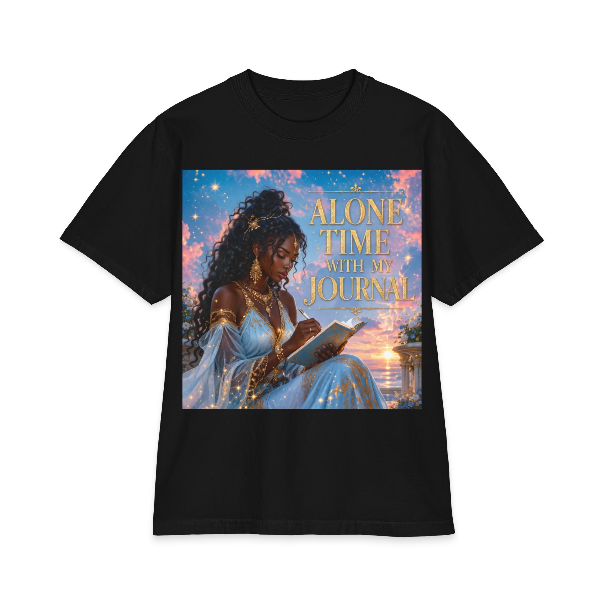 Alone Time With My Journal T-Shirt — Cozy Journaling Graphic Tee
