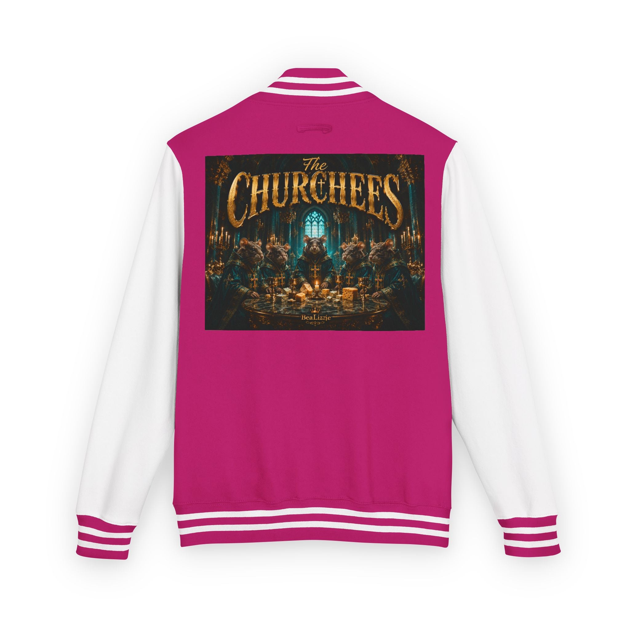 Letterman Jacket — "The Churchees" Retro Band Varsity Jacket