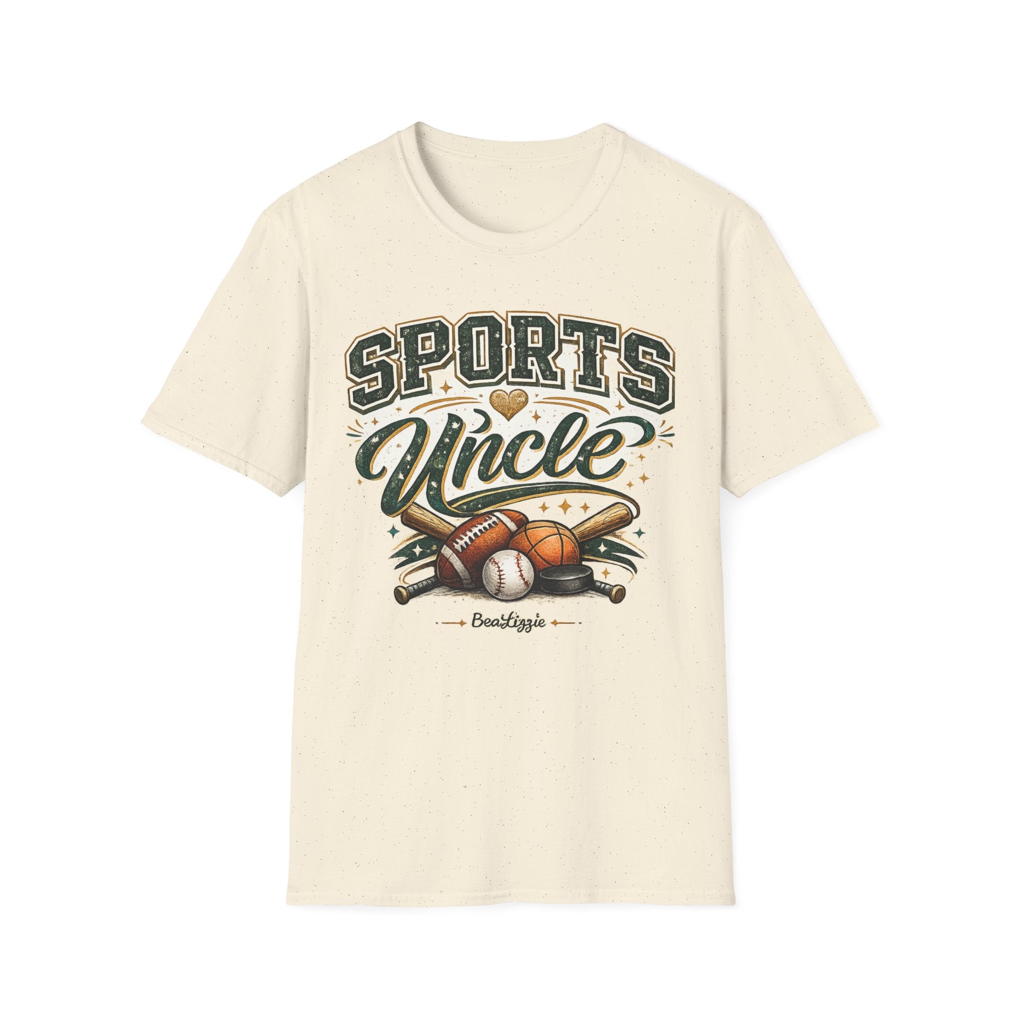 Sports Uncle T-Shirt — Vintage Athletic Design (Baseball, Football, Basketball)