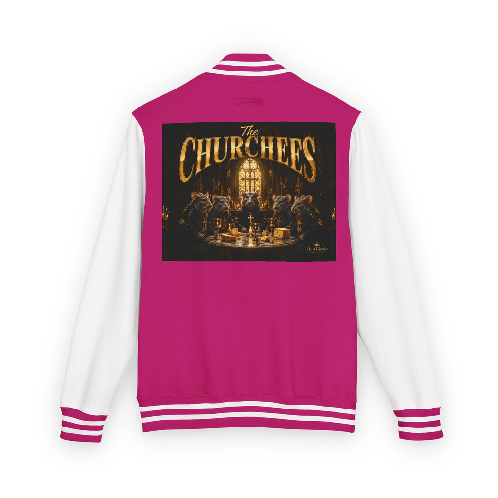Letterman Jacket — 'The Churchees' Vintage Band Logo Varsity Jacket