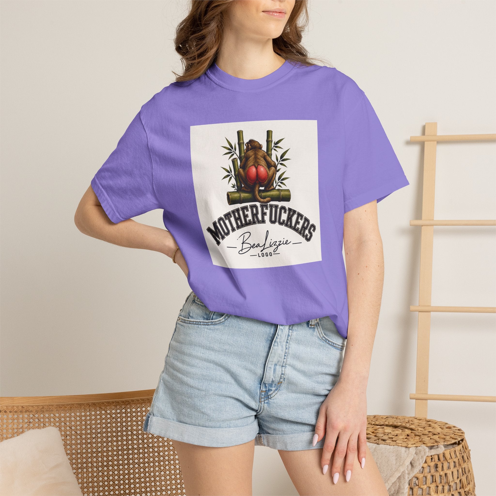 Motherfuckers Buddha Graphic T-Shirt — Retro Buddha & Bamboo Illustration Tee