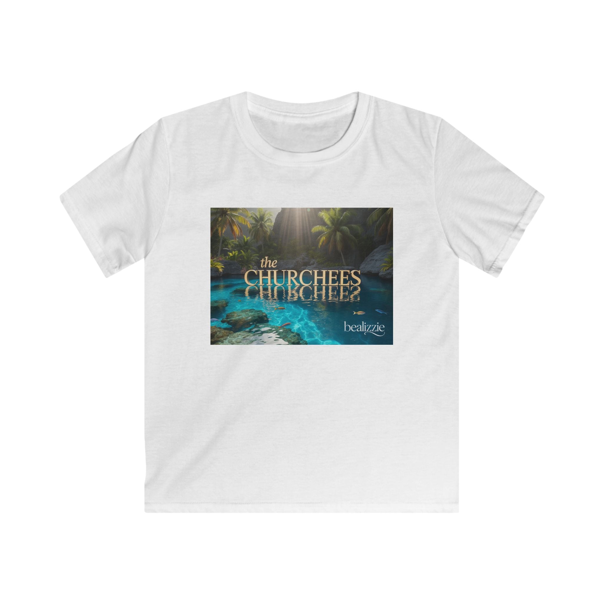 T-shirt Enfant — Motif tropical « The Churchees » Nature (Belize)