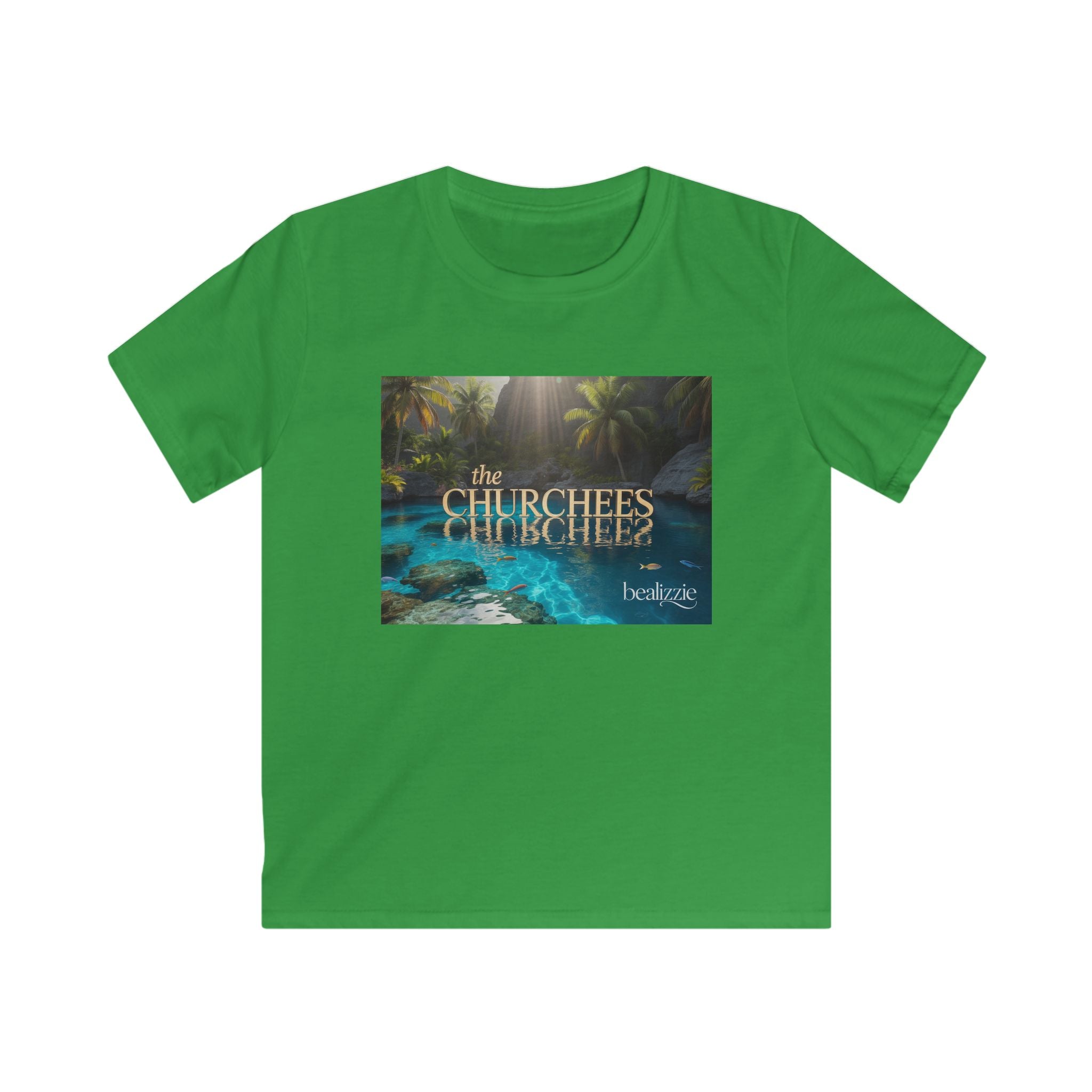 T-shirt Enfant — Motif tropical « The Churchees » Nature (Belize)