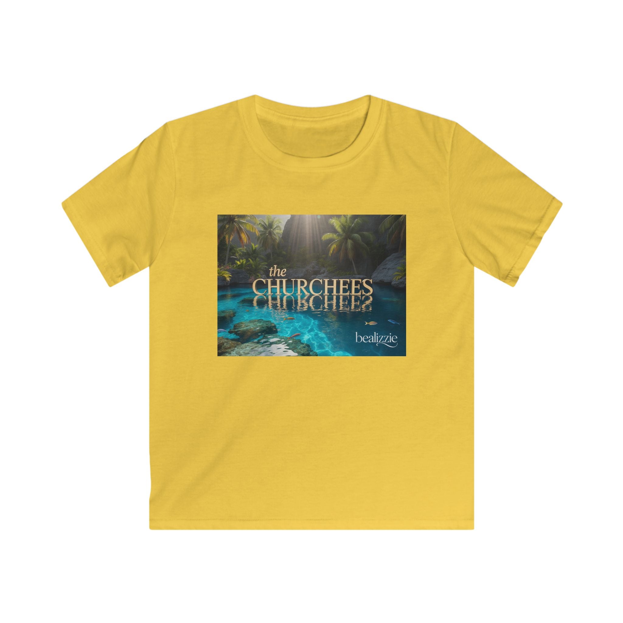 T-shirt Enfant — Motif tropical « The Churchees » Nature (Belize)