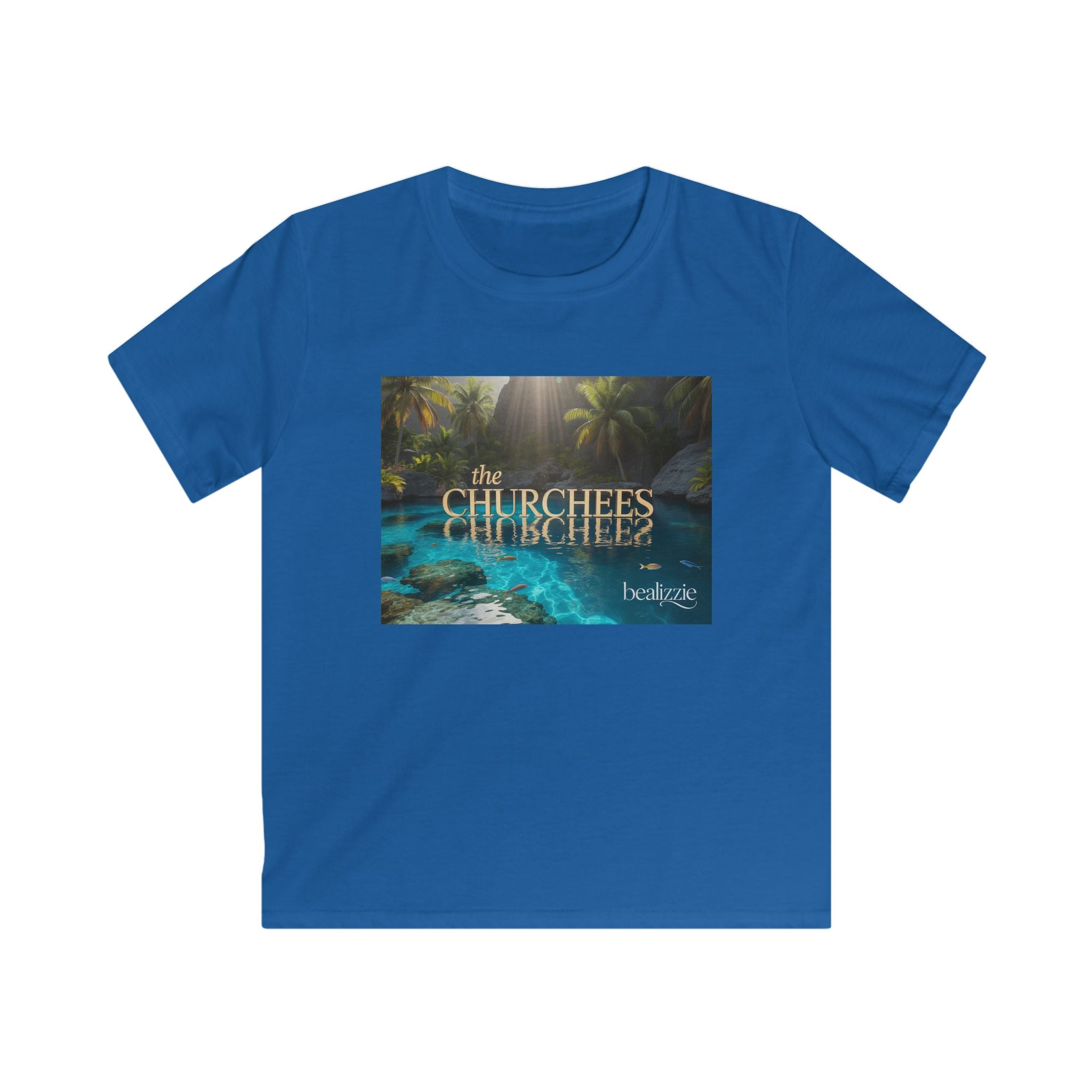 T-shirt Enfant — Motif tropical « The Churchees » Nature (Belize)