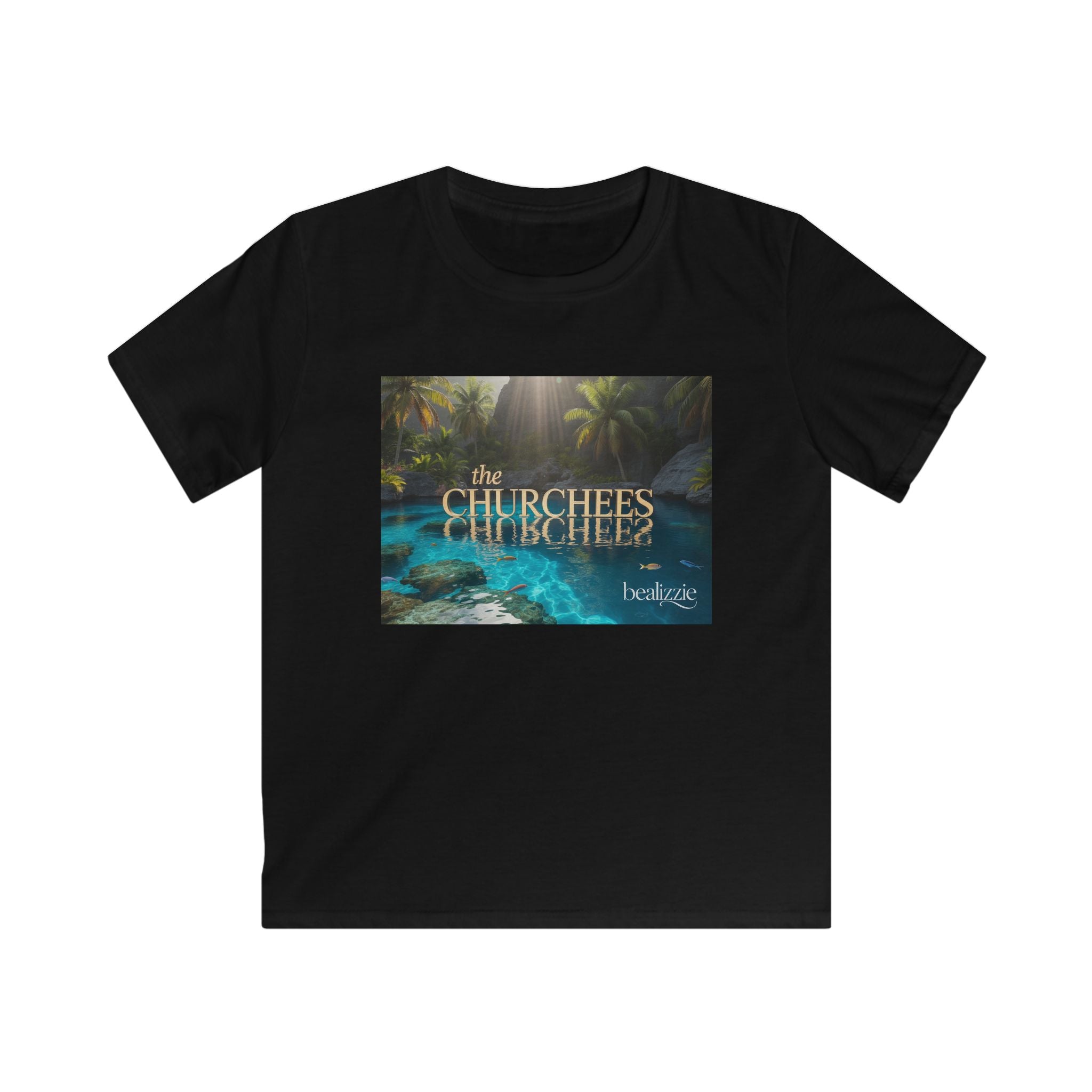 T-shirt Enfant — Motif tropical « The Churchees » Nature (Belize)