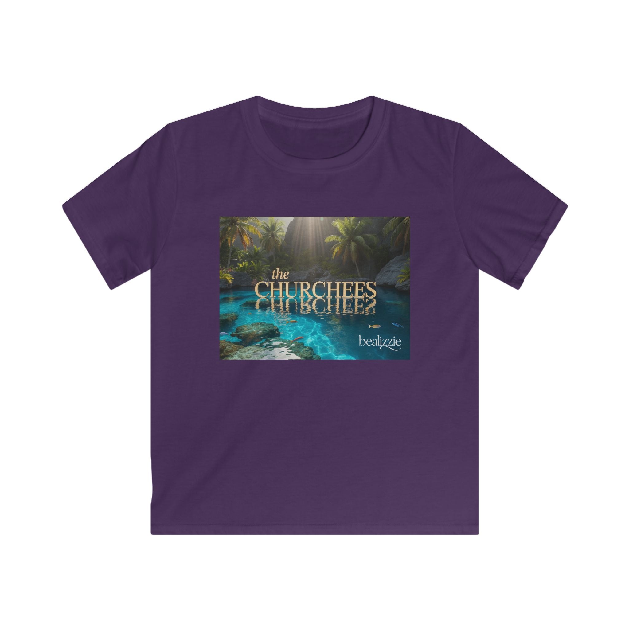 T-shirt Enfant — Motif tropical « The Churchees » Nature (Belize)
