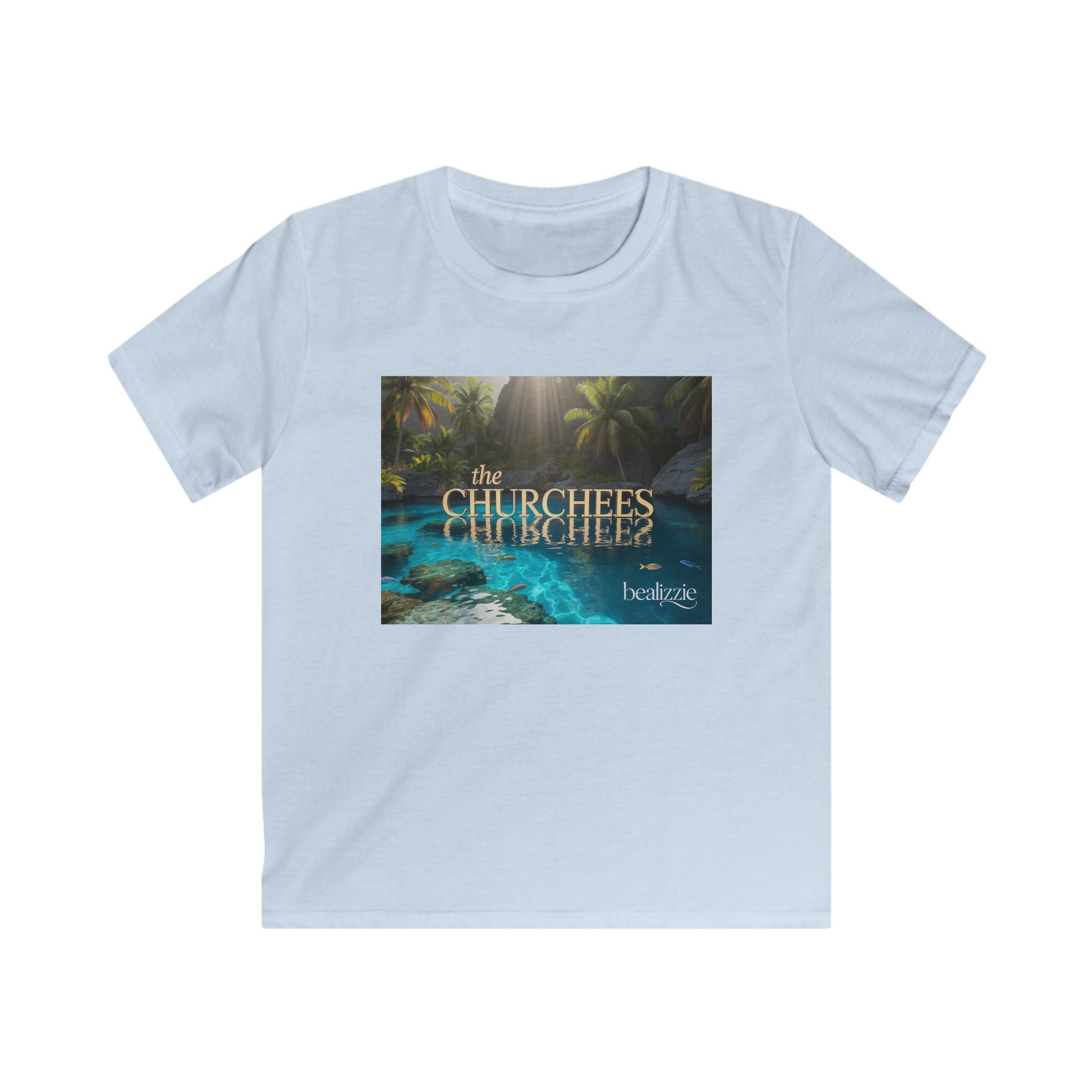 T-shirt Enfant — Motif tropical « The Churchees » Nature (Belize)