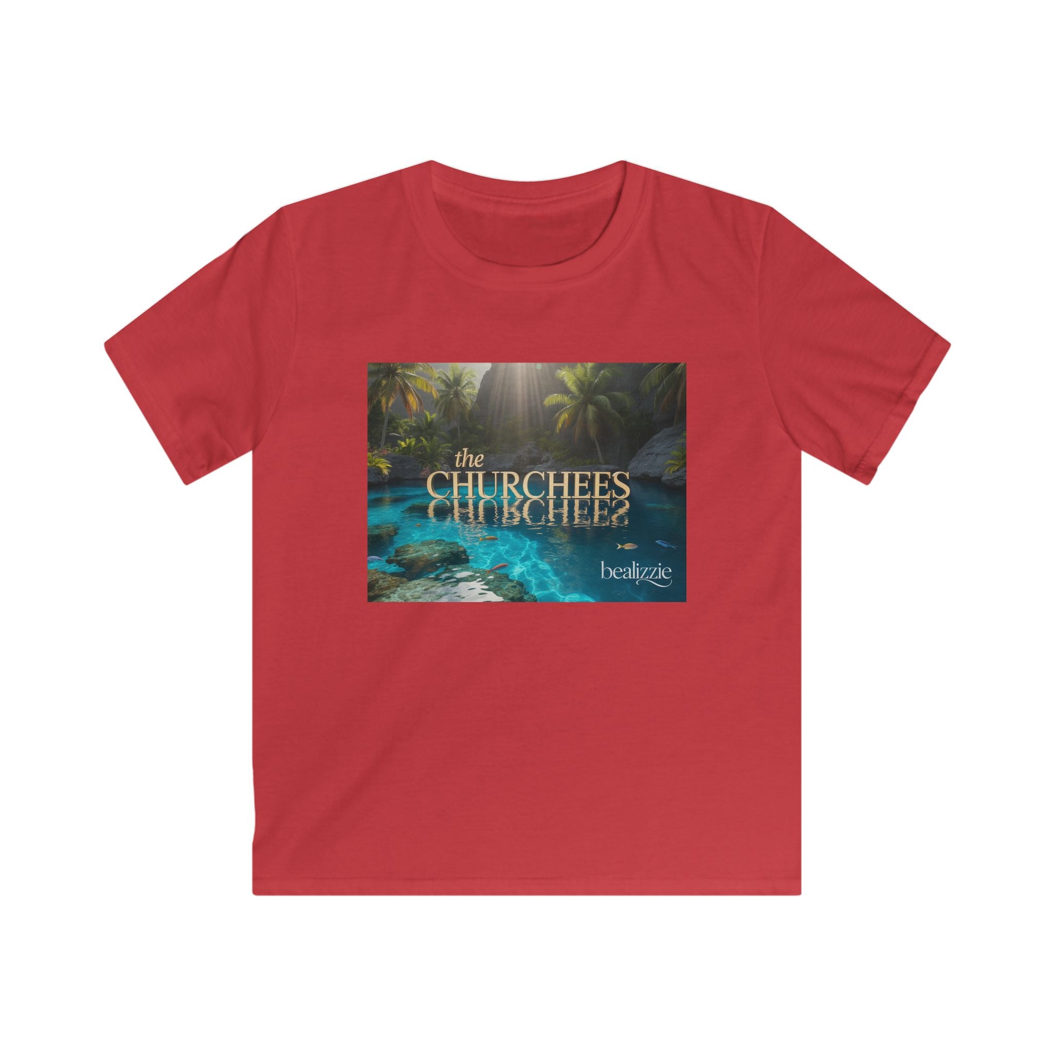 T-shirt Enfant — Motif tropical « The Churchees » Nature (Belize)