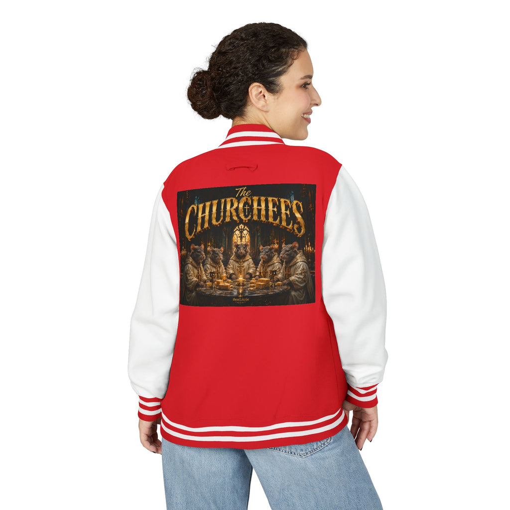 Letterman Jacket — 'The Churchees' Vintage Horror Band Varsity Jacket