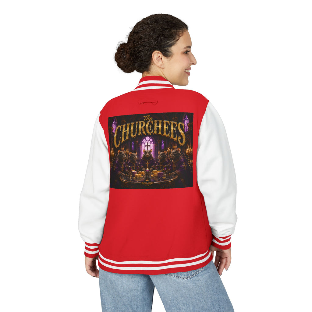 Letterman Jacket — The Churchees Gothic Band Varsity Jacket