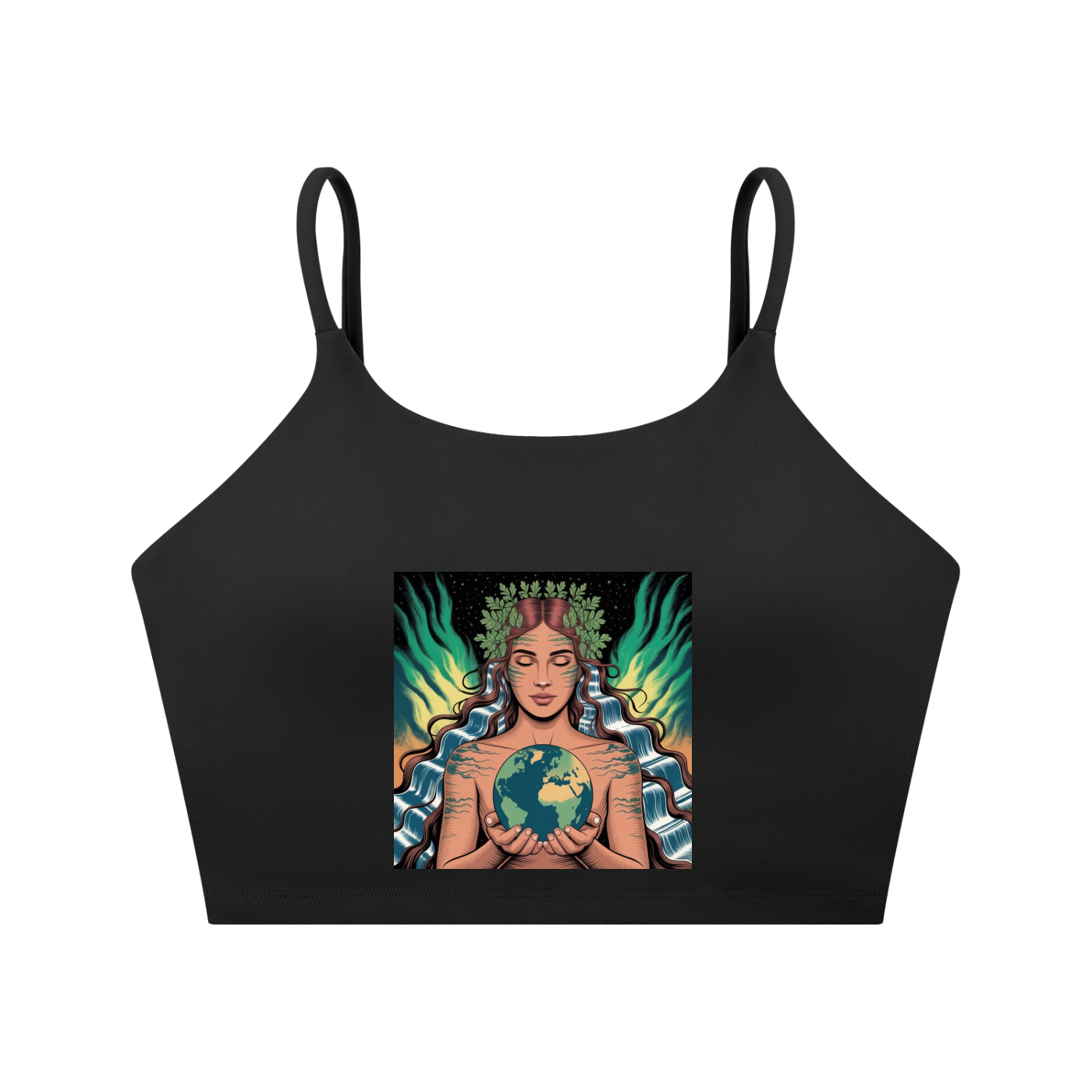 Spaghetti Strap Yoga Sports Bra