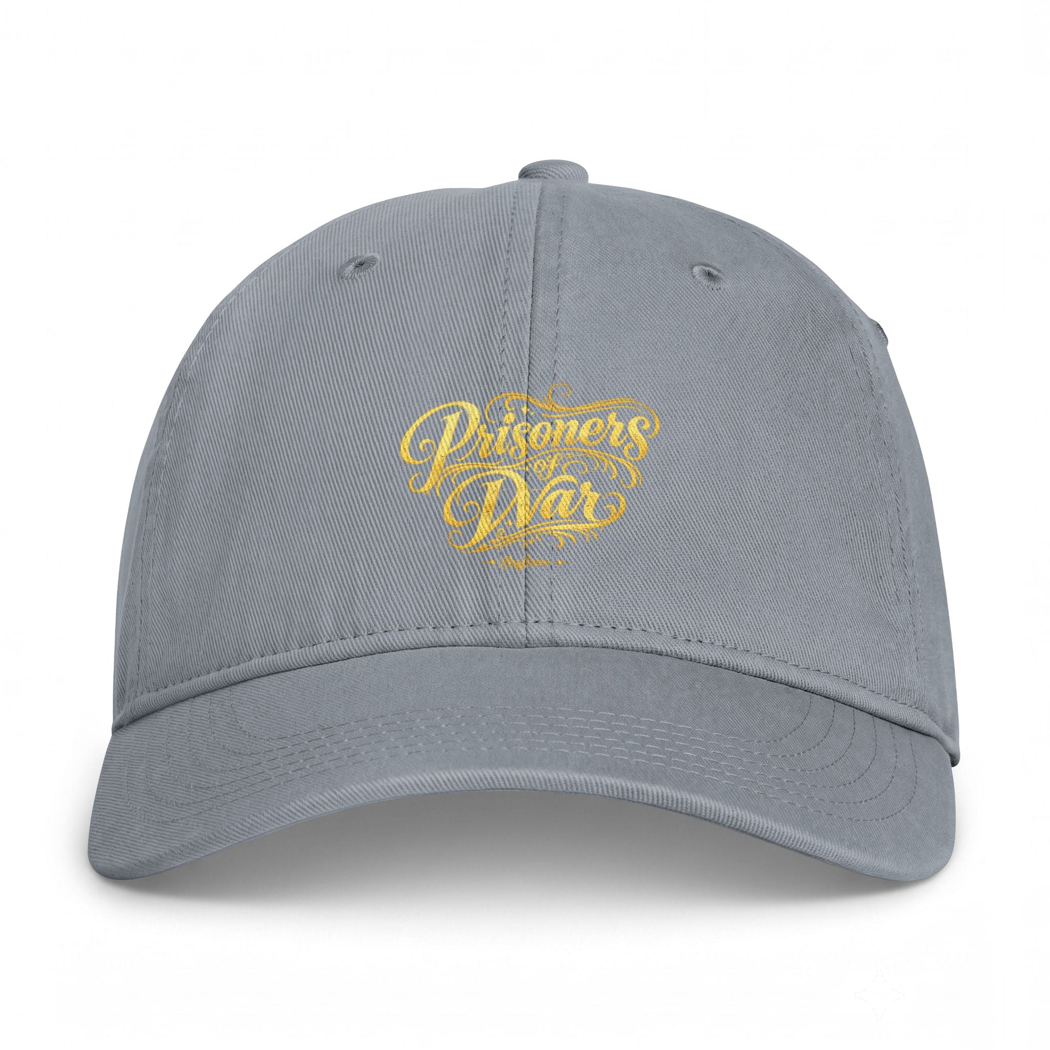 Washed Coastal Cap — Gold Script "Waves Dad" Embroidered Baseball Hat