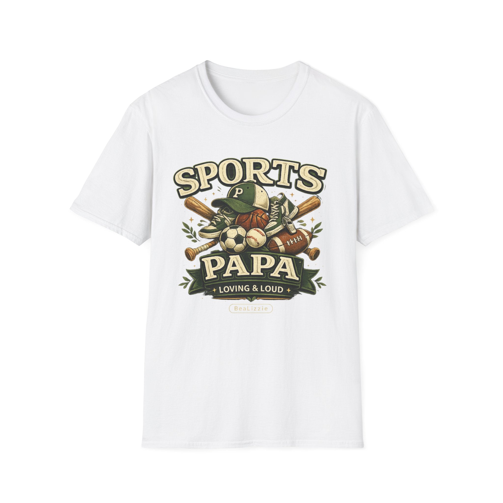 Sports Papa T-Shirt — Loving & Loud Vintage Sports Dad Tee