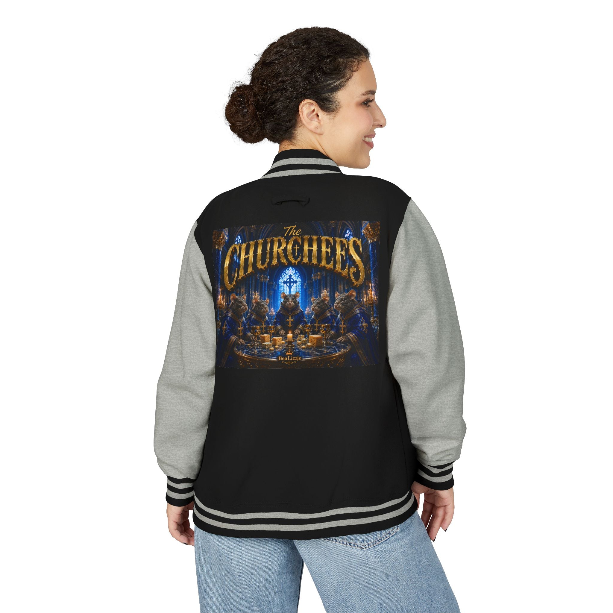 The Churchees Logo Letterman Jacket — Retro Band Varsity Jacket