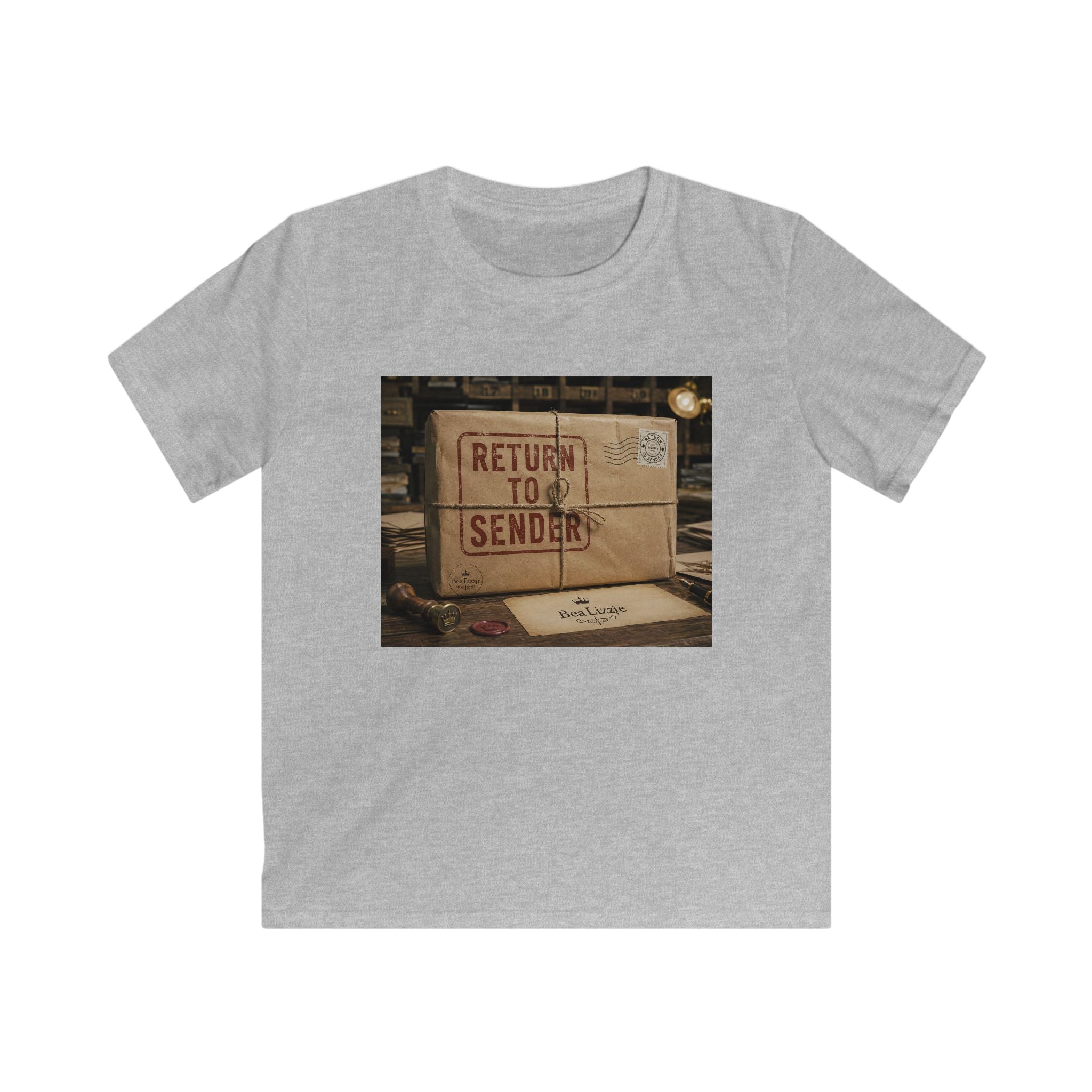 T-shirt enfant — Motif "Retour à l'expéditeur" boîte aux lettres vintage