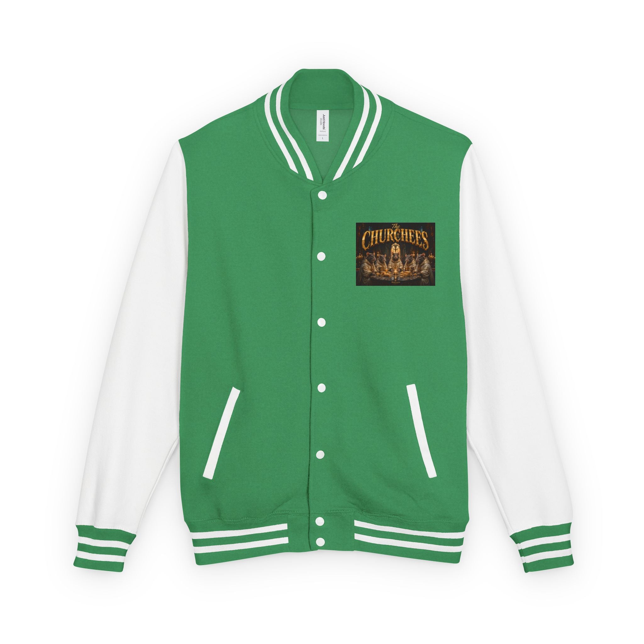 Letterman Jacket — 'The Churchees' Vintage Horror Band Varsity Jacket