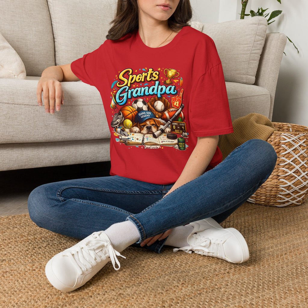 Sports Grandpa T-Shirt — Vintage Trophy & Game Day Legends Tee for Grandfathers