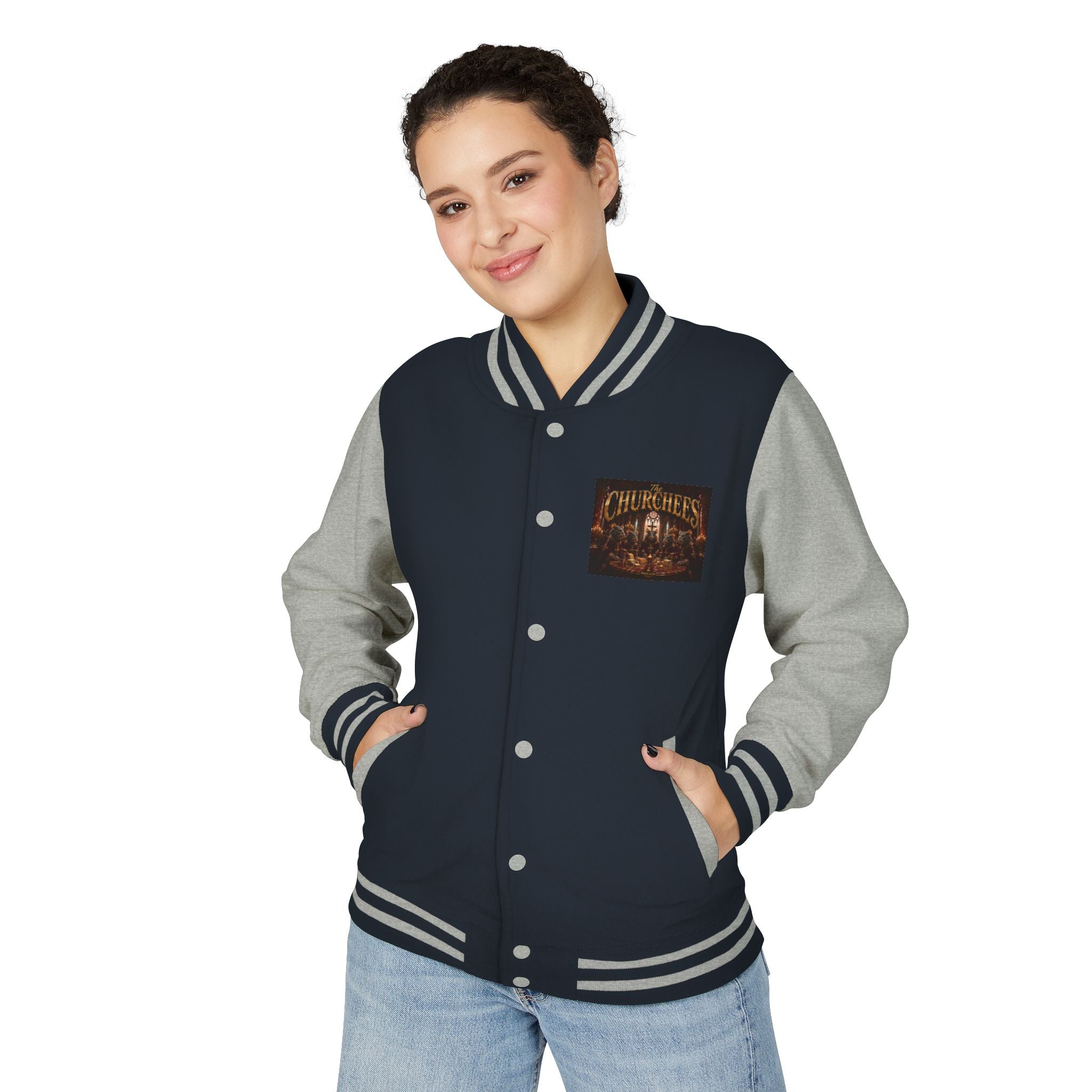 Letterman Jacket — The Churchees Vintage Band Logo Varsity Jacket