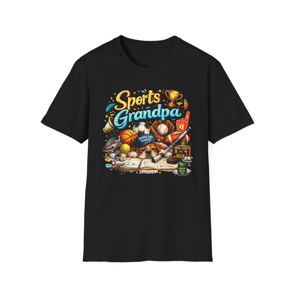 Sports Grandpa T-Shirt — Vintage Trophy & Game Day Legends Tee for Grandfathers