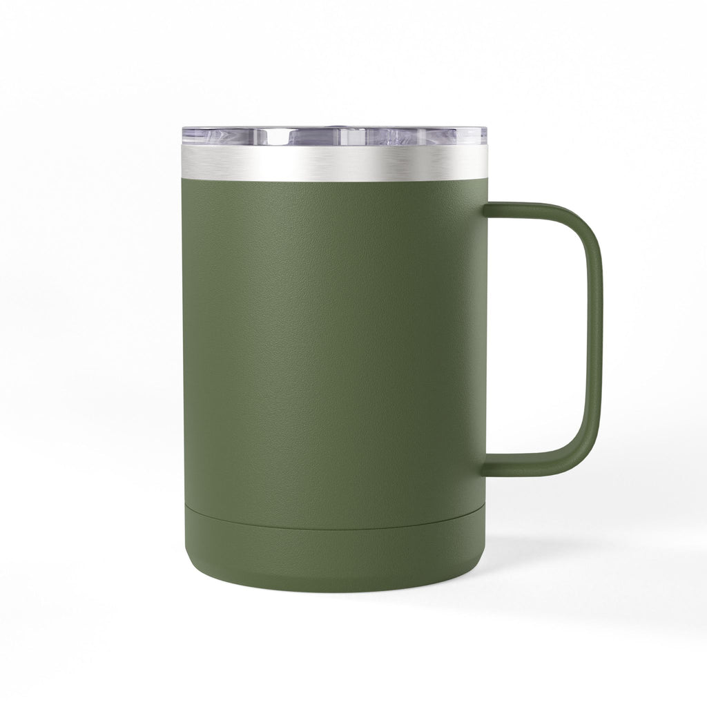 15oz Travel Mug — Purple Floral Anchor