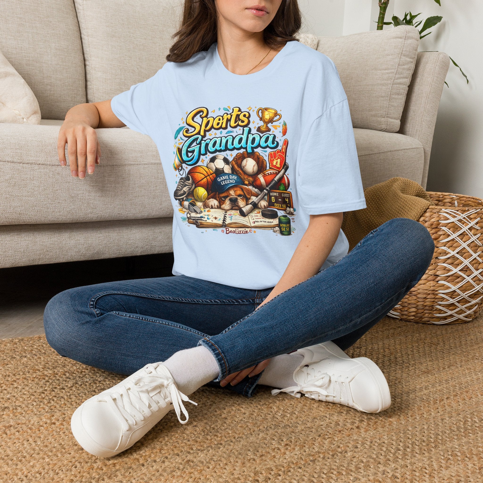 Sports Grandpa T-Shirt — Vintage Trophy & Game Day Legends Tee for Grandfathers