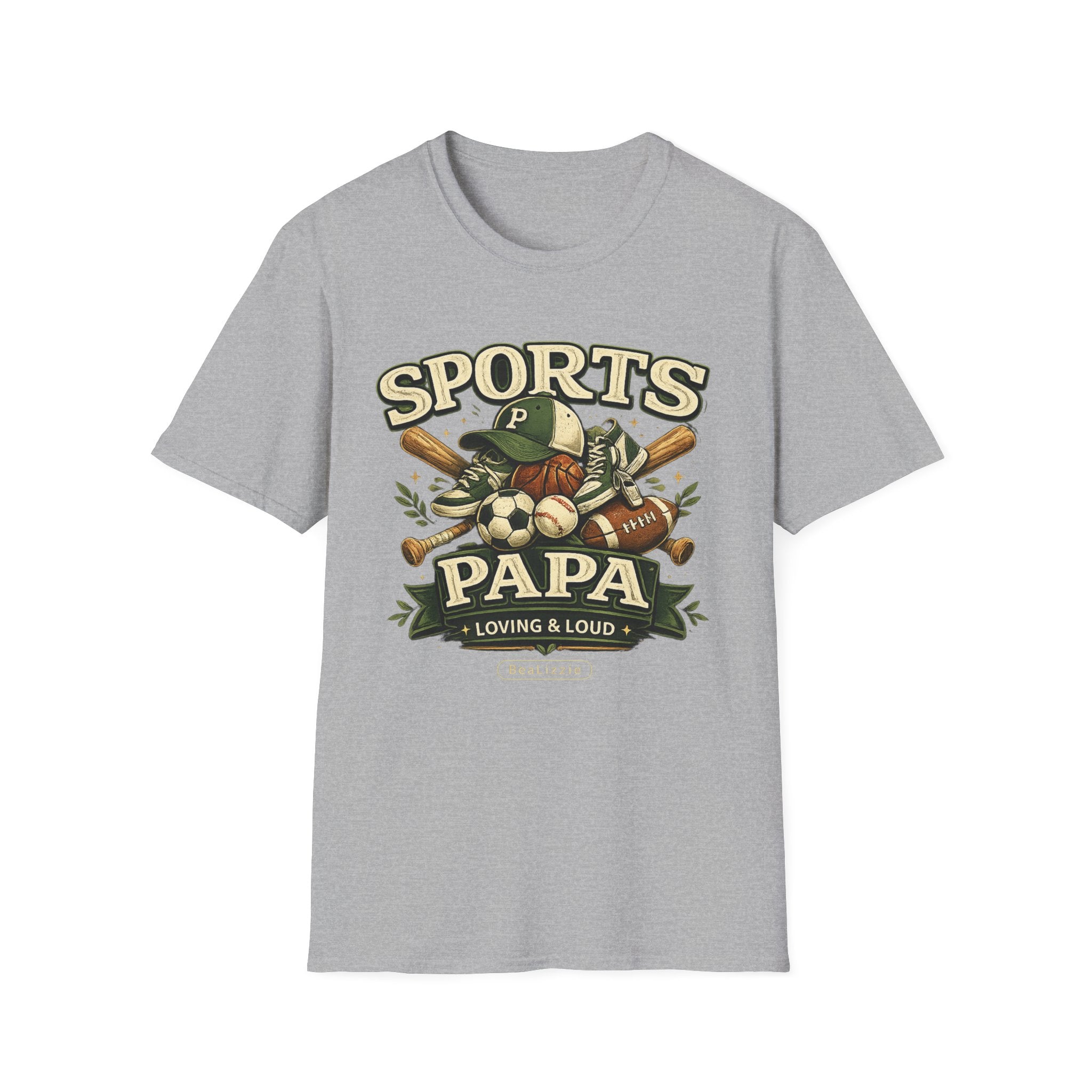 Sports Papa T-Shirt — Loving & Loud Vintage Sports Dad Tee