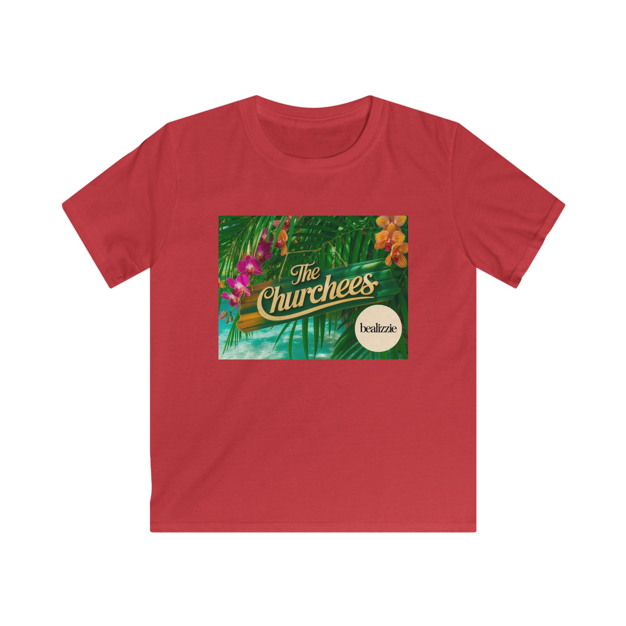 T-shirt enfant — Logo « The Churchees » Tropical (Fleurs hawaïennes)