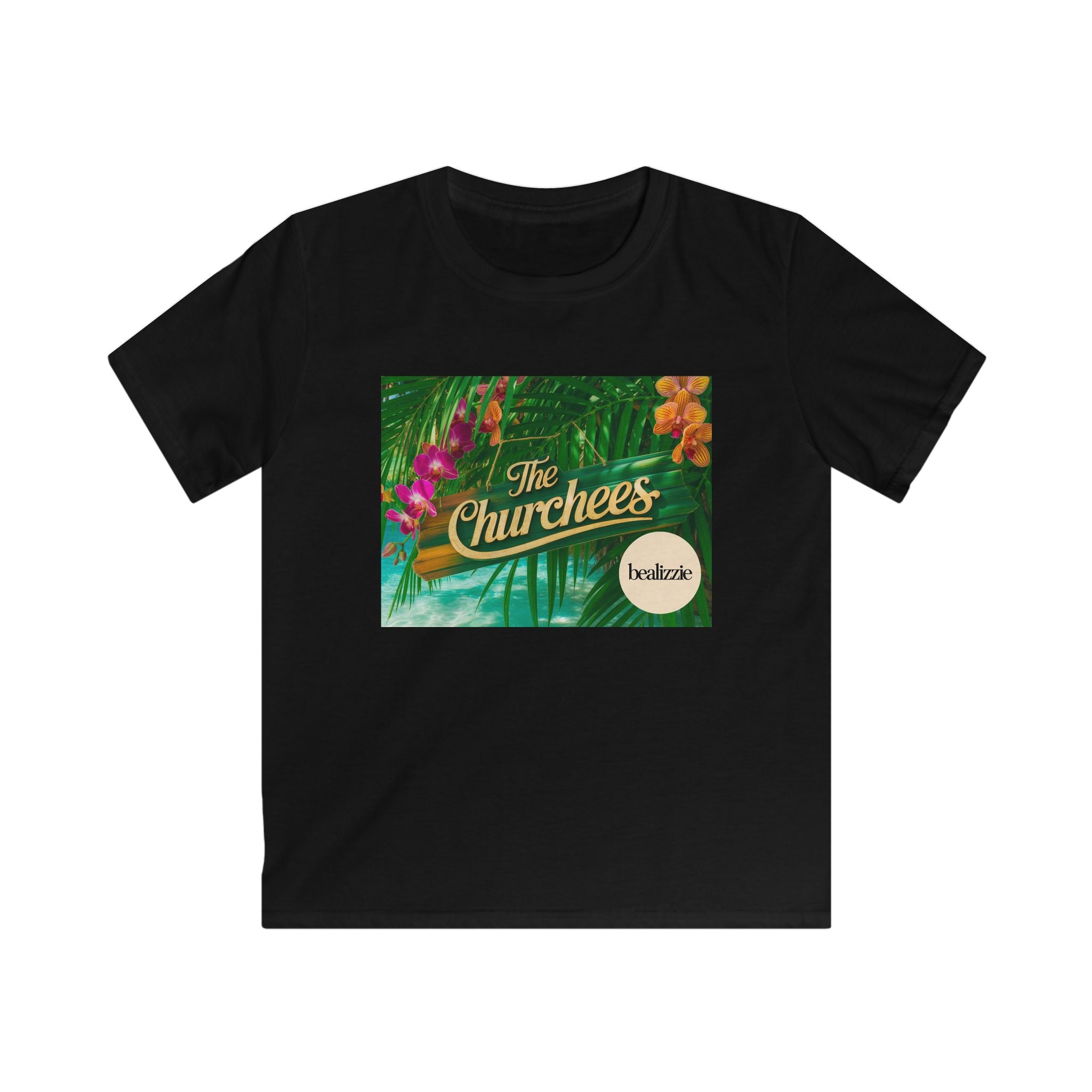 T-shirt enfant — Logo « The Churchees » Tropical (Fleurs hawaïennes)