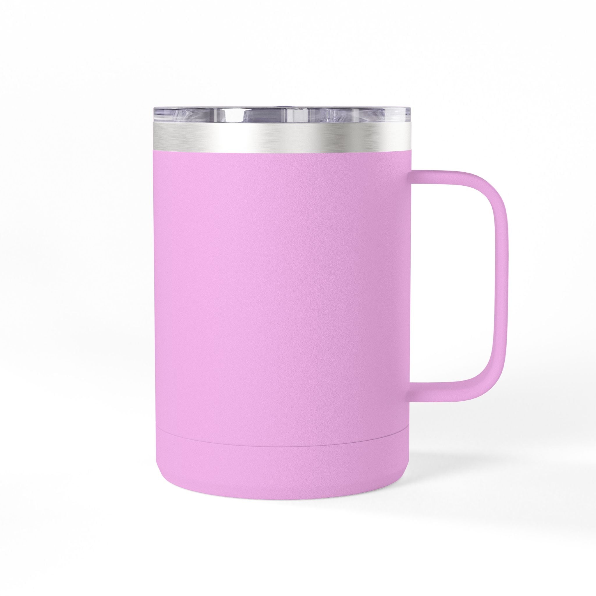 15oz Travel Mug — Purple Floral Anchor